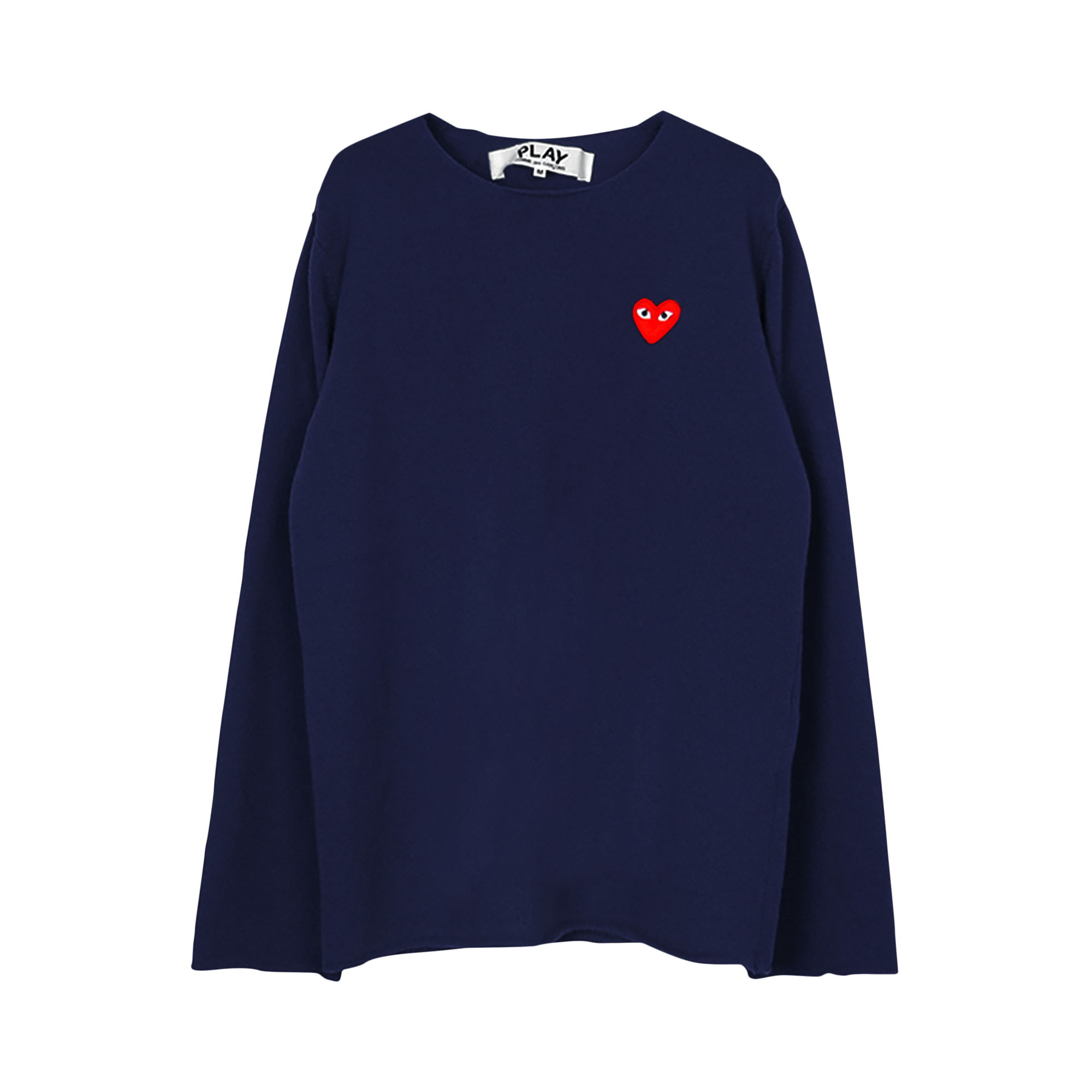 Comme des Garçons PLAY V-Neck Pullover Sweater 'Navy'