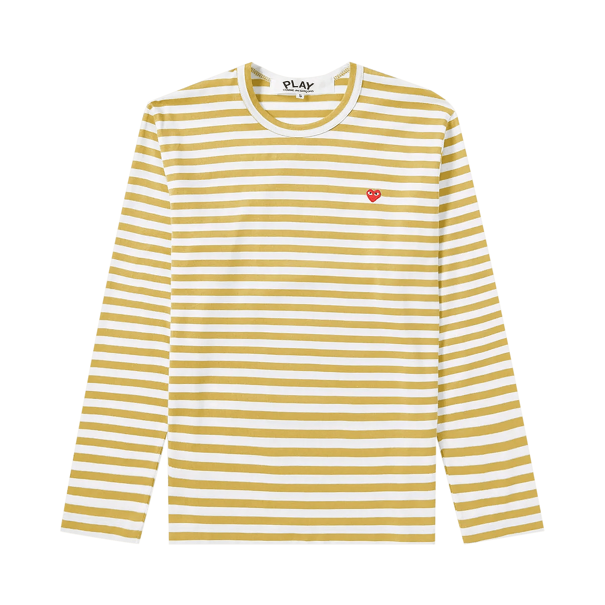 Comme des Garçons PLAY Striped Long-Sleeve T-Shirt 'Yellow'