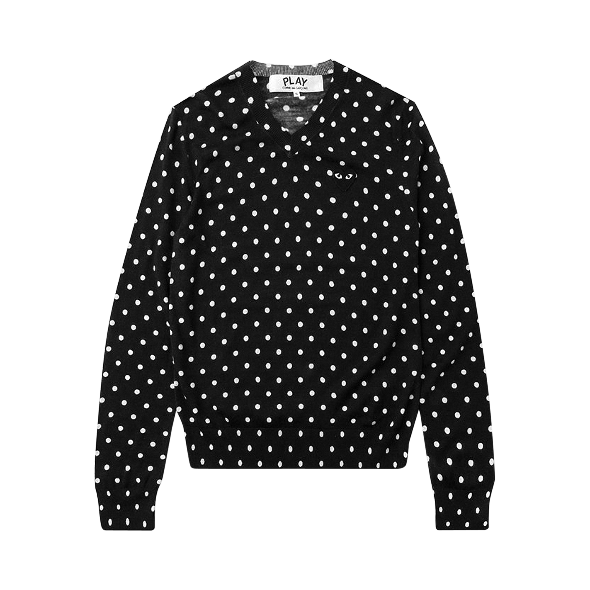 Comme des Garçons PLAY V-Neck Sweater 'Black'
