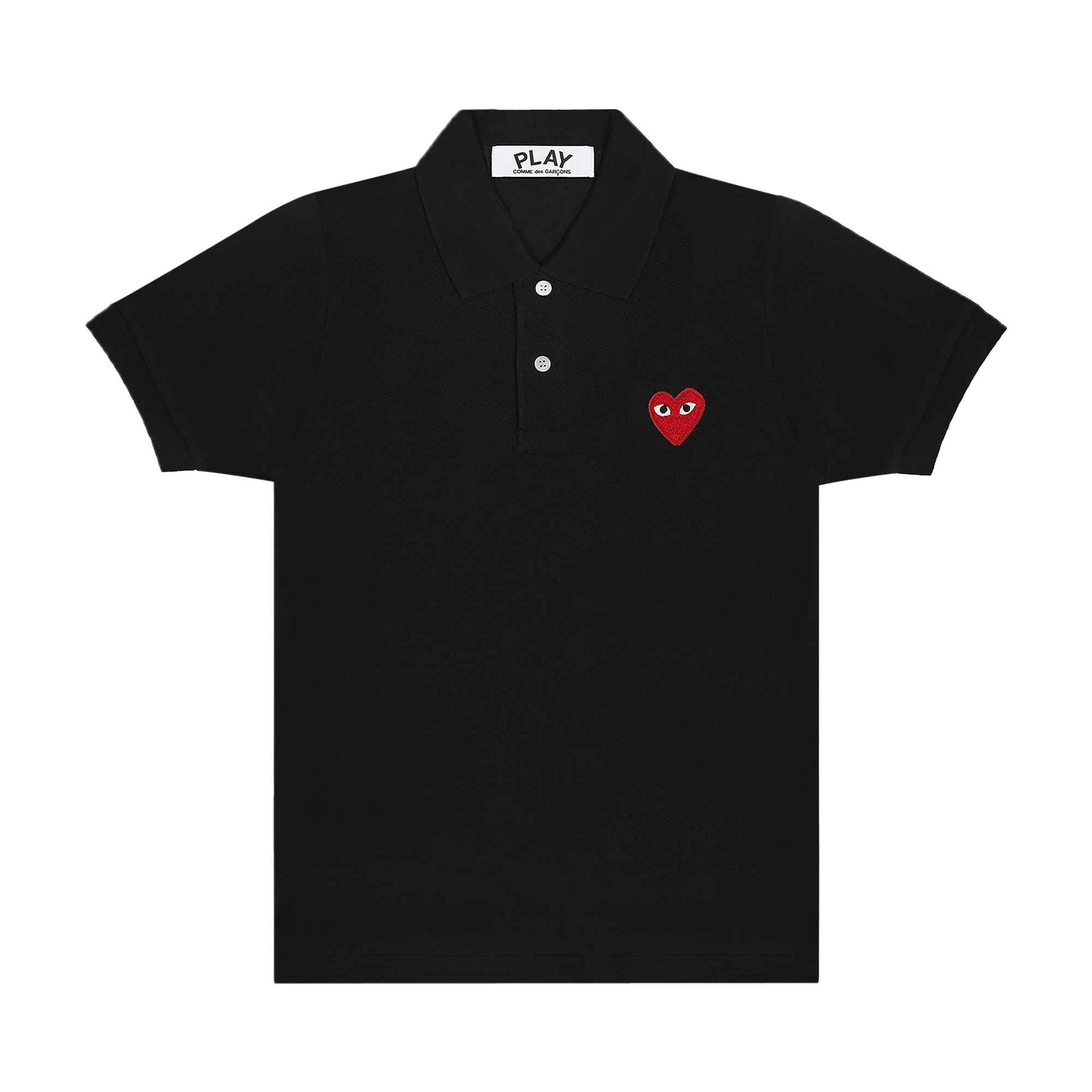 Comme des Garçons PLAY Heart Polo 'Black'