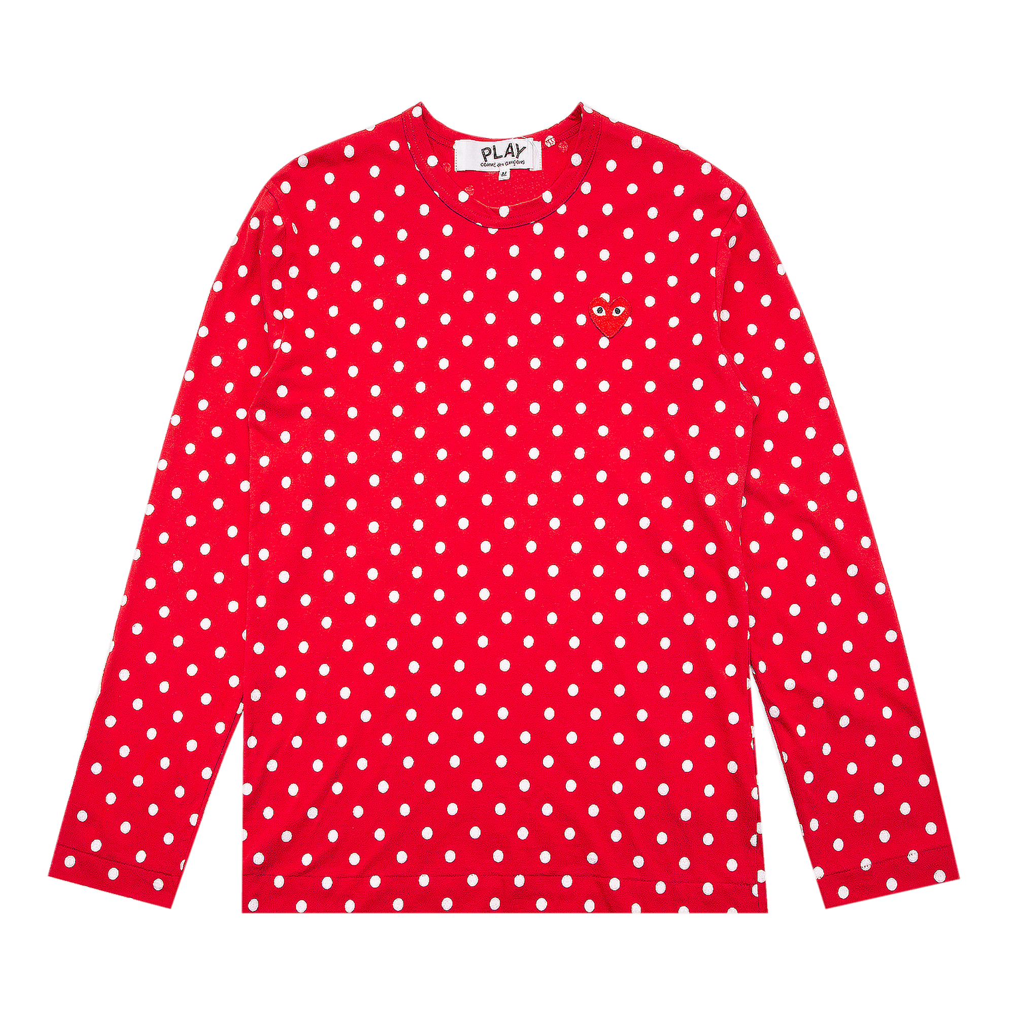 Comme des Garçons PLAY Polka Dot Long-Sleeve T-Shirt 'Red'