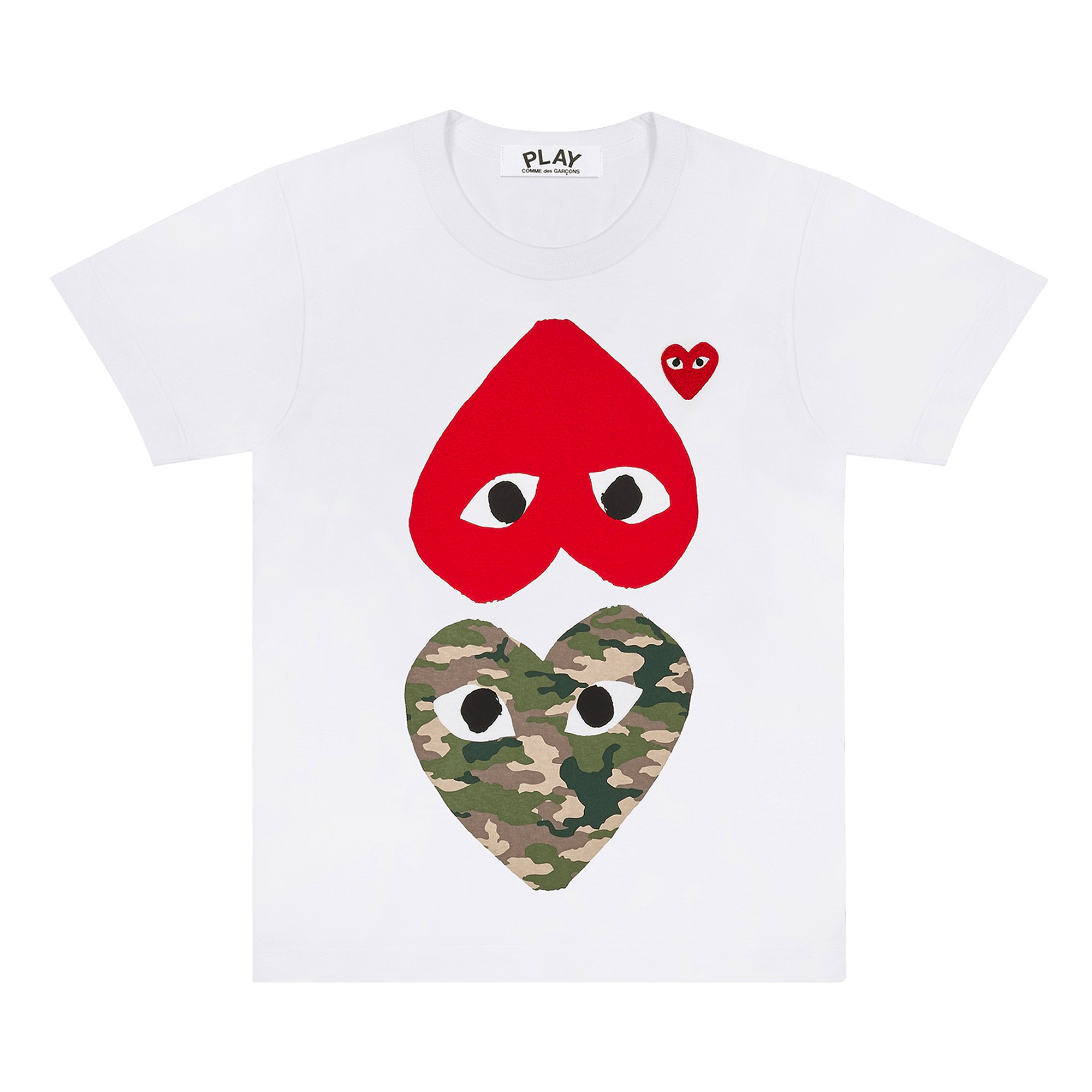 Comme des Garçons PLAY Upside Down Camo T-Shirt 'White'