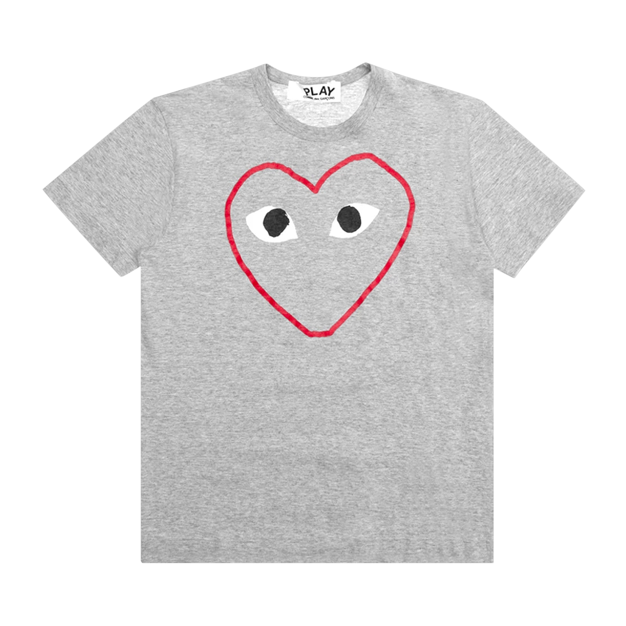 Comme des Garçons PLAY Red Heart Sketch T-Shirt 'Grey'