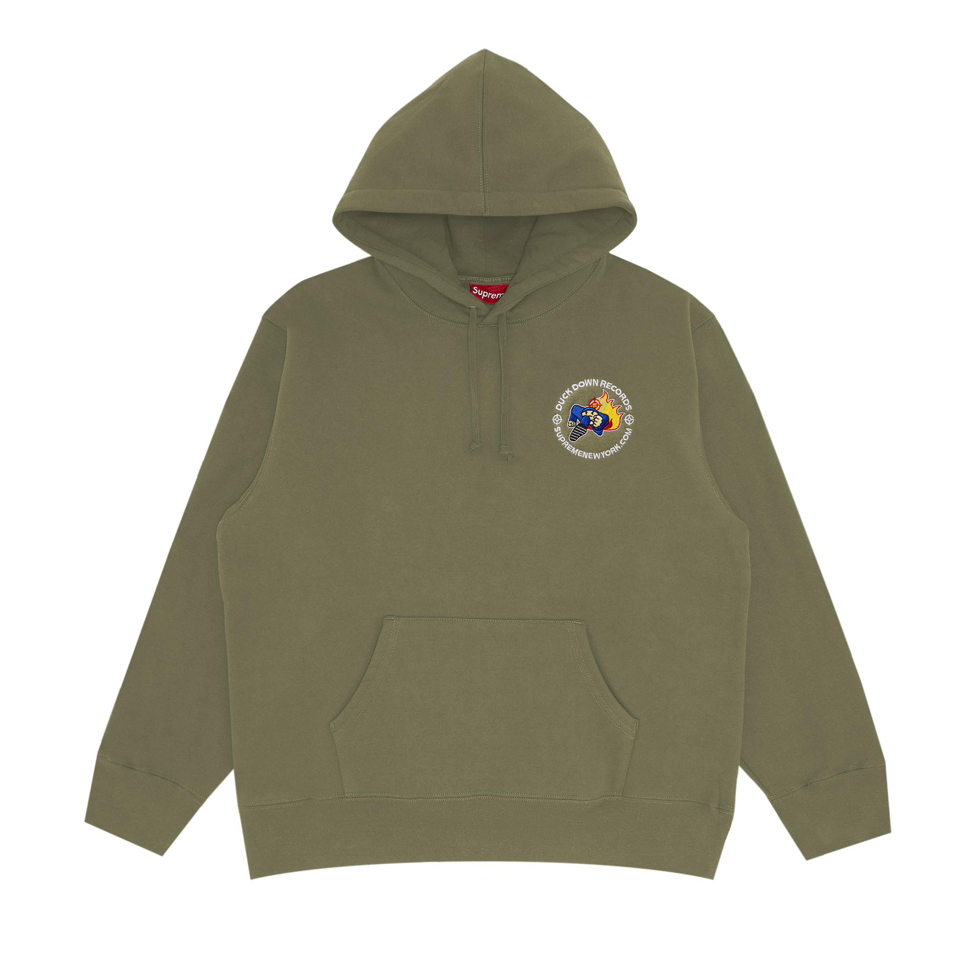 Supreme x Duck Down Records Hooded Sweatshirt 'Light Olive'