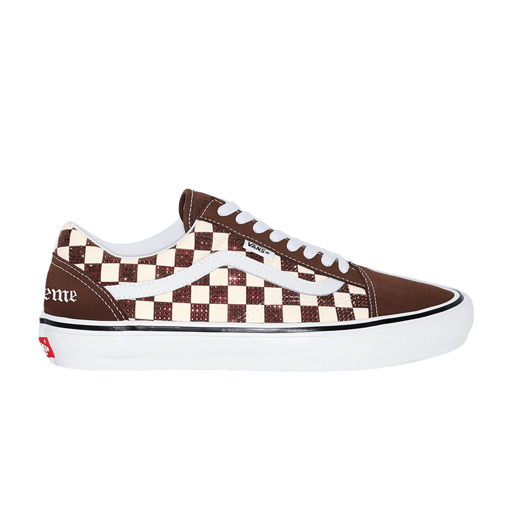Supreme x Swarovski x Skate Old Skool 'Brown'
