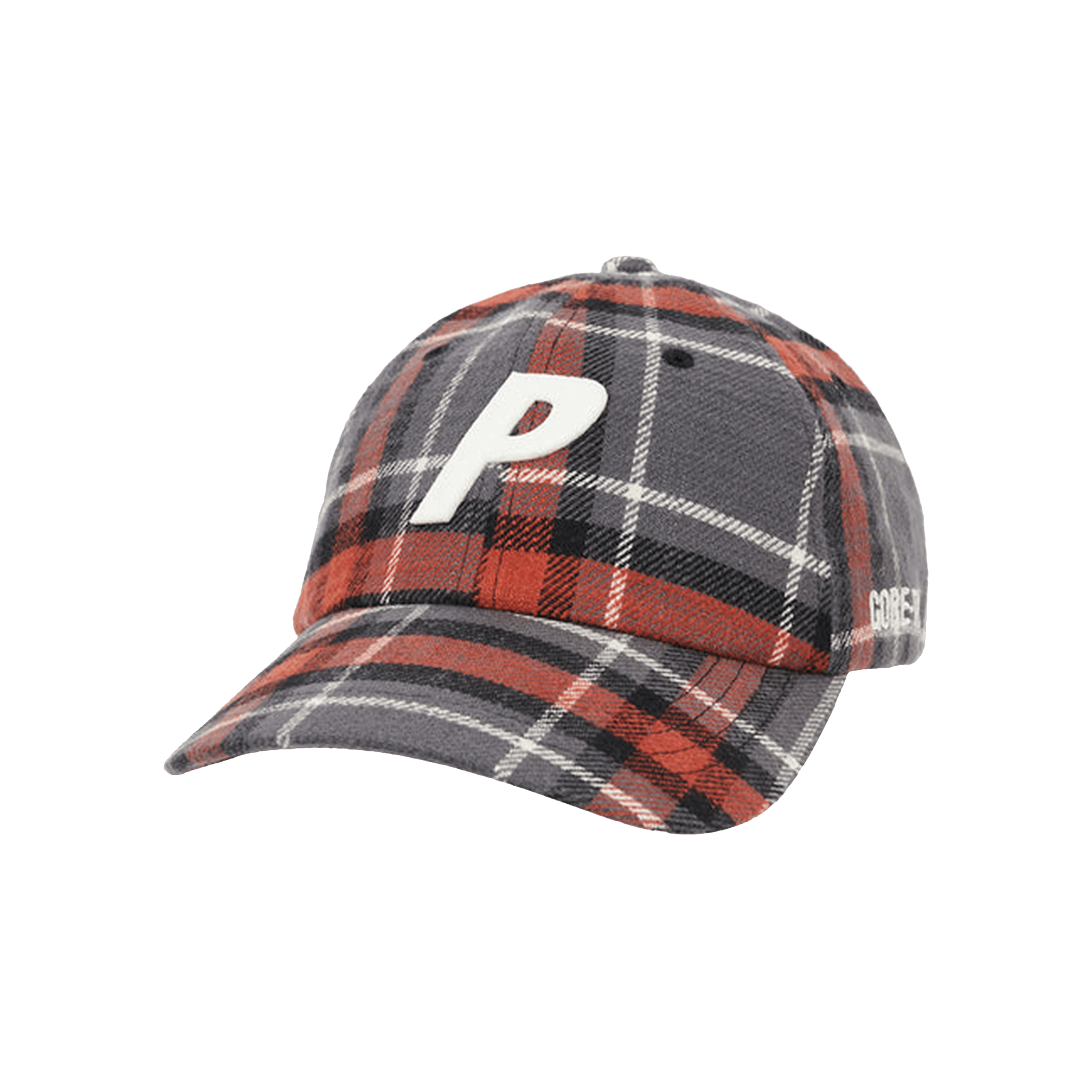 Pre-owned Palace Gore-tex Plaid P 6-panel 'grey Check' In Multi-color