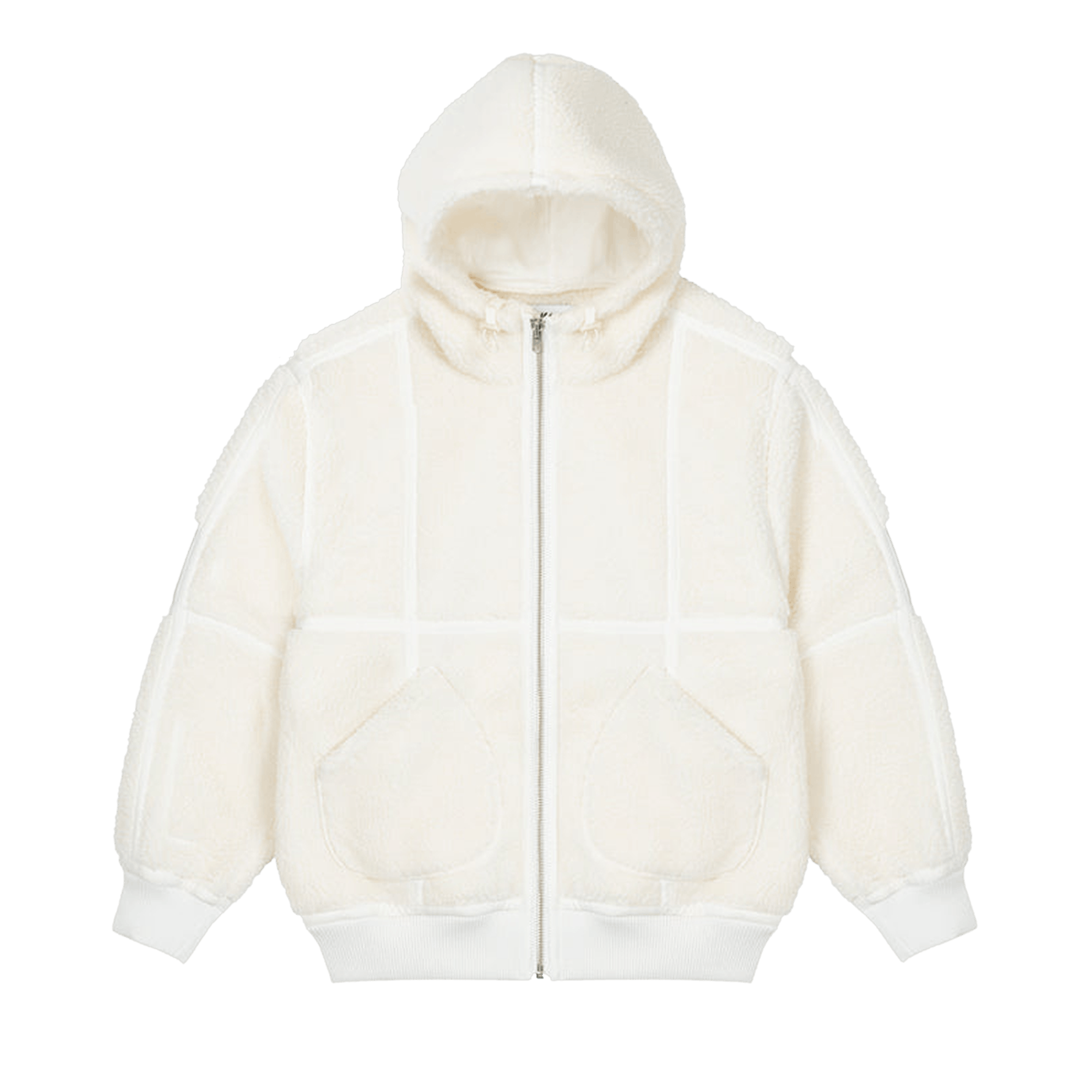 Palace Sherpa Hooded Jacket 'Off White'