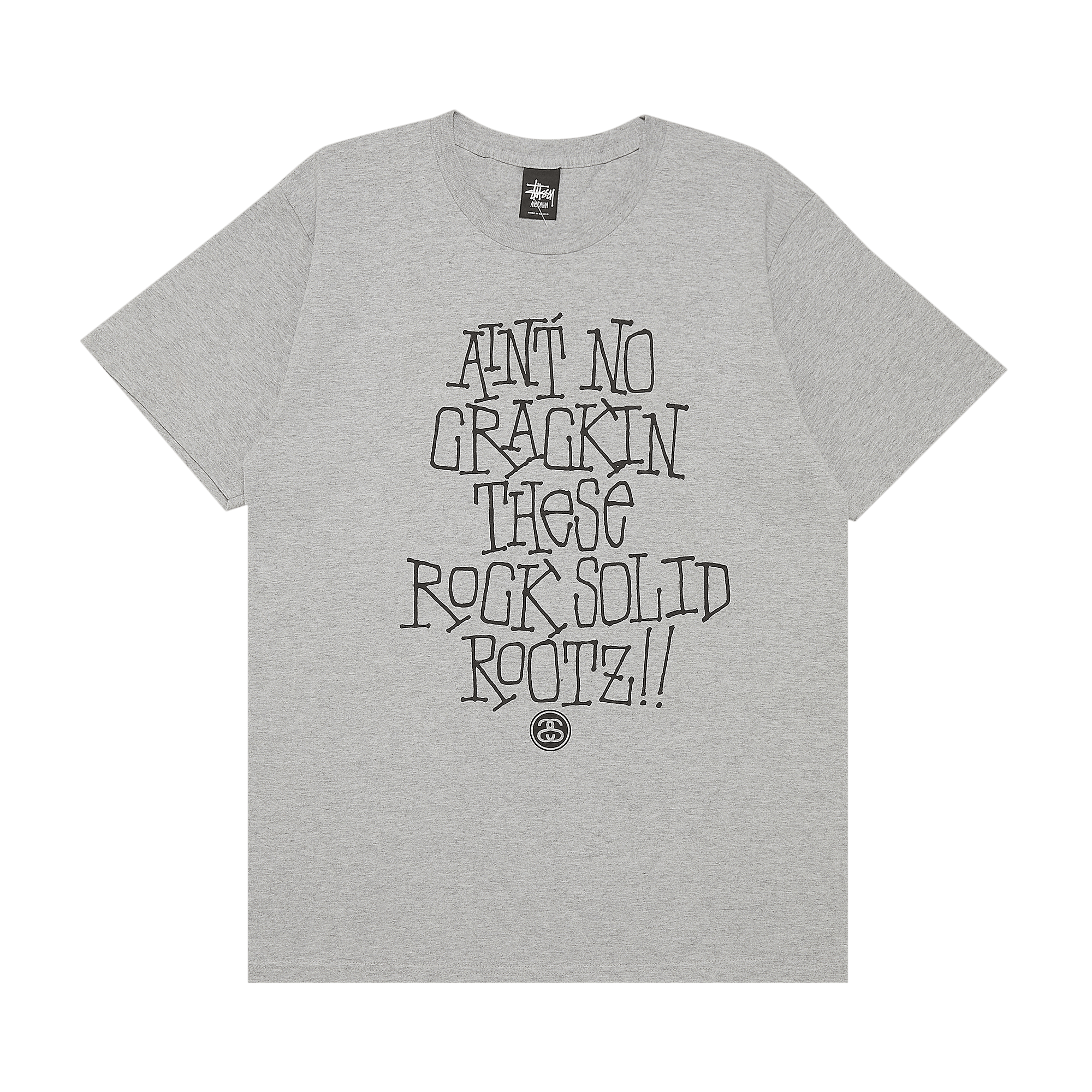 Stussy Ain't No Crackin' Tee 'Grey Heather'