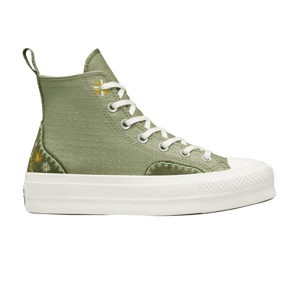 Converse Wmns Chuck Taylor All Star Lift Platform High 'Autumn Embroidery - Light Field Surplus'