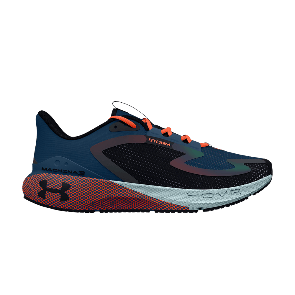 Pre-owned Under Armour Hovr Machina 3 Storm 'petrol Blue Orange'