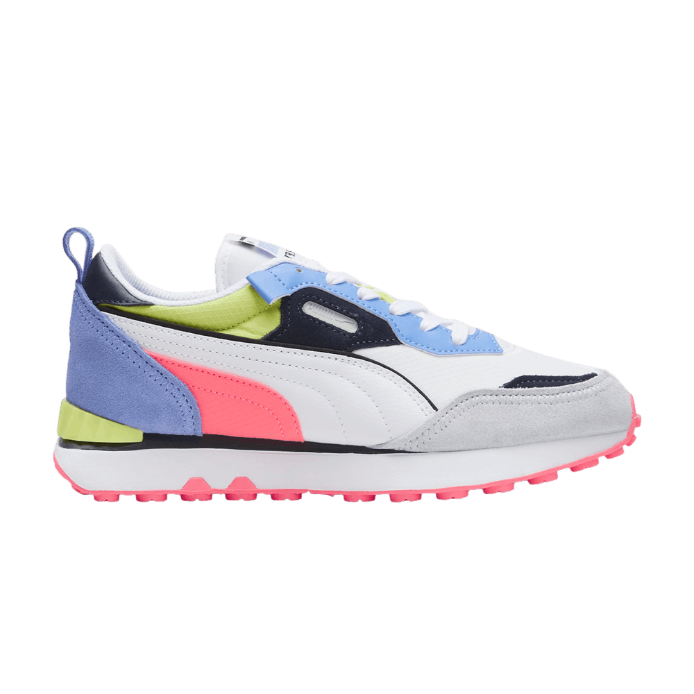 Pre-owned Puma Wmns Rider Fv 'white Multi-color'