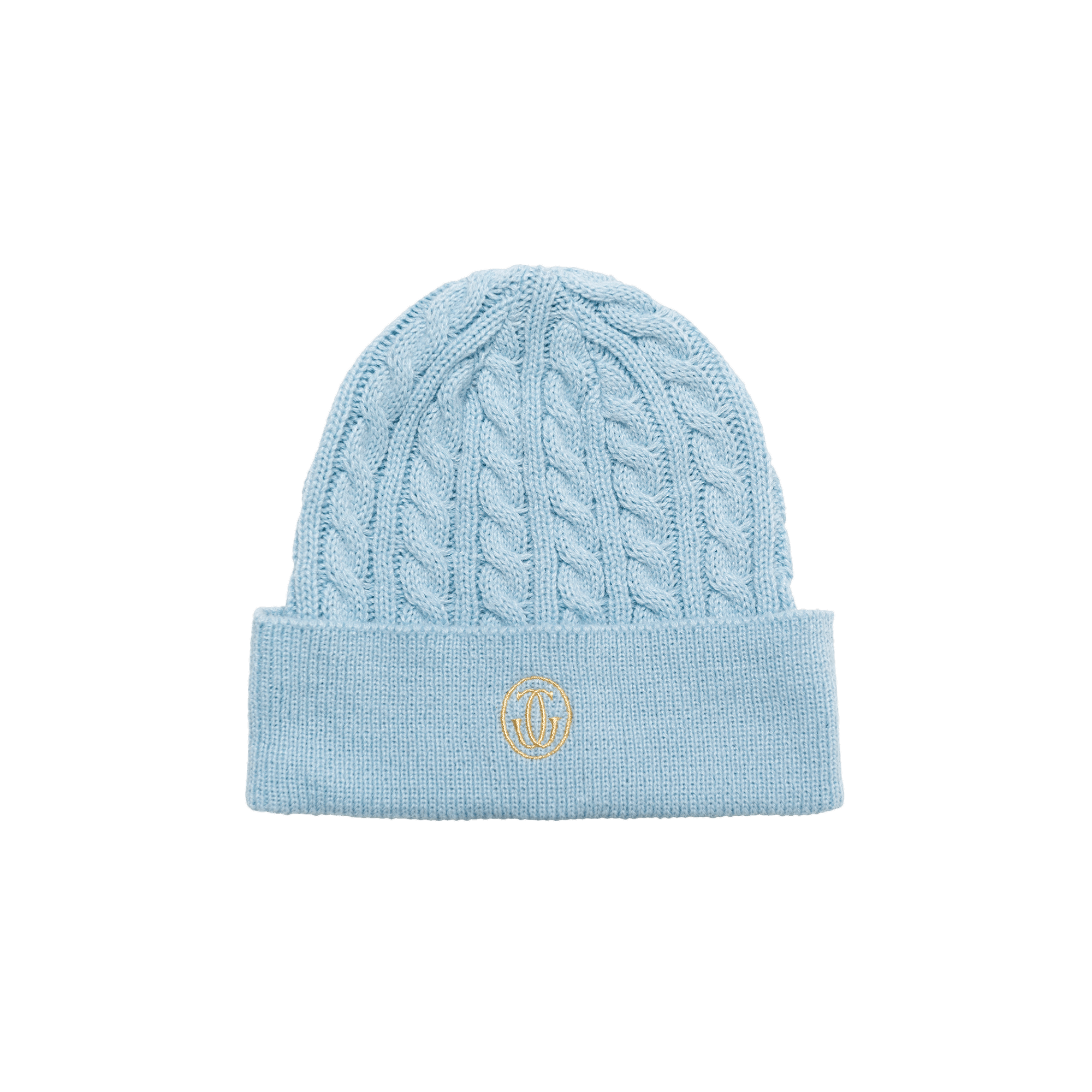 Pre-owned Golf Wang Cable Knit Beanie 'light Blue'