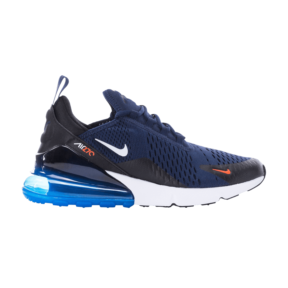 Pre-owned Nike Air Max 270 'midnight Navy Bright Crimson' In Blue