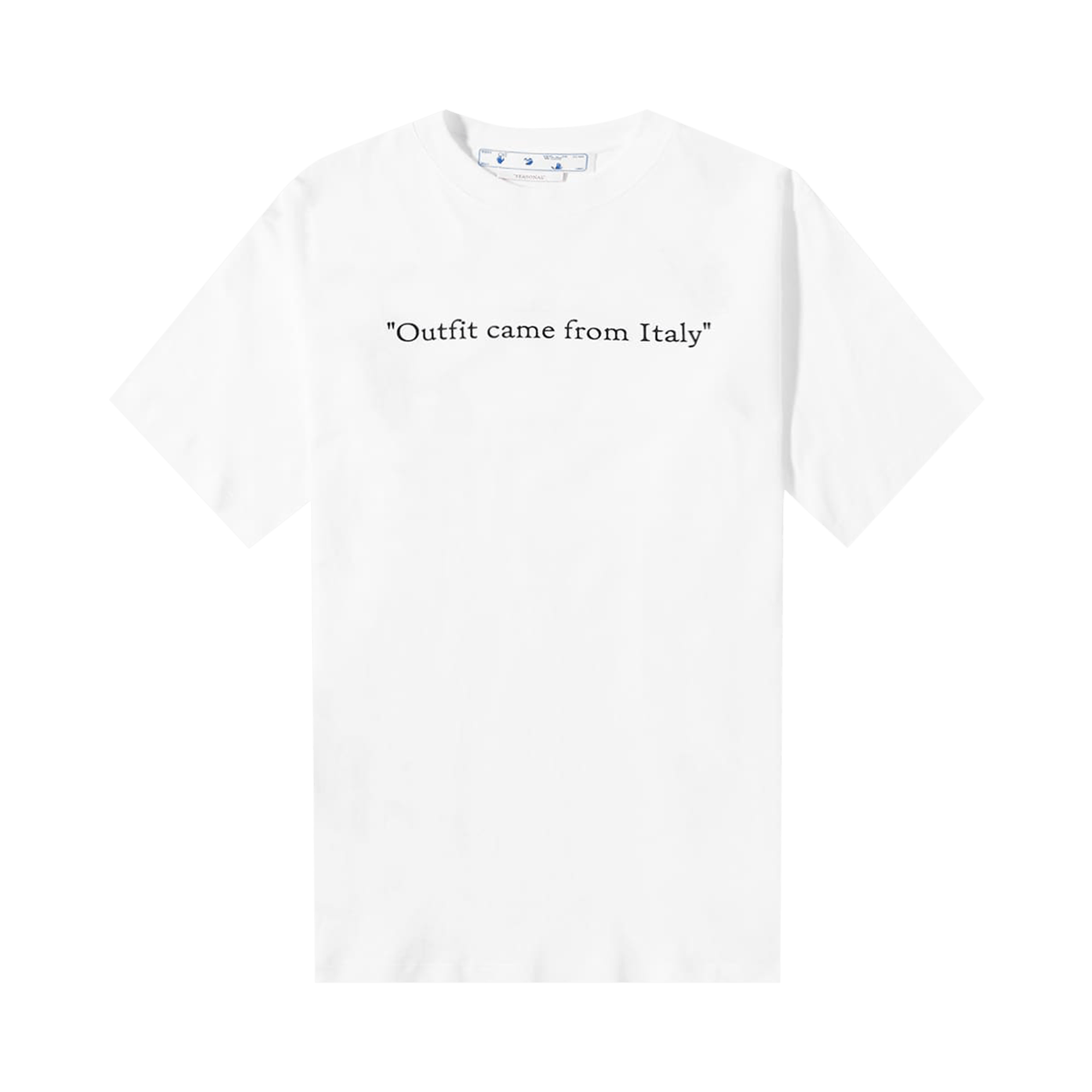 Off-White From Italy Skate Tee 'White/Black'