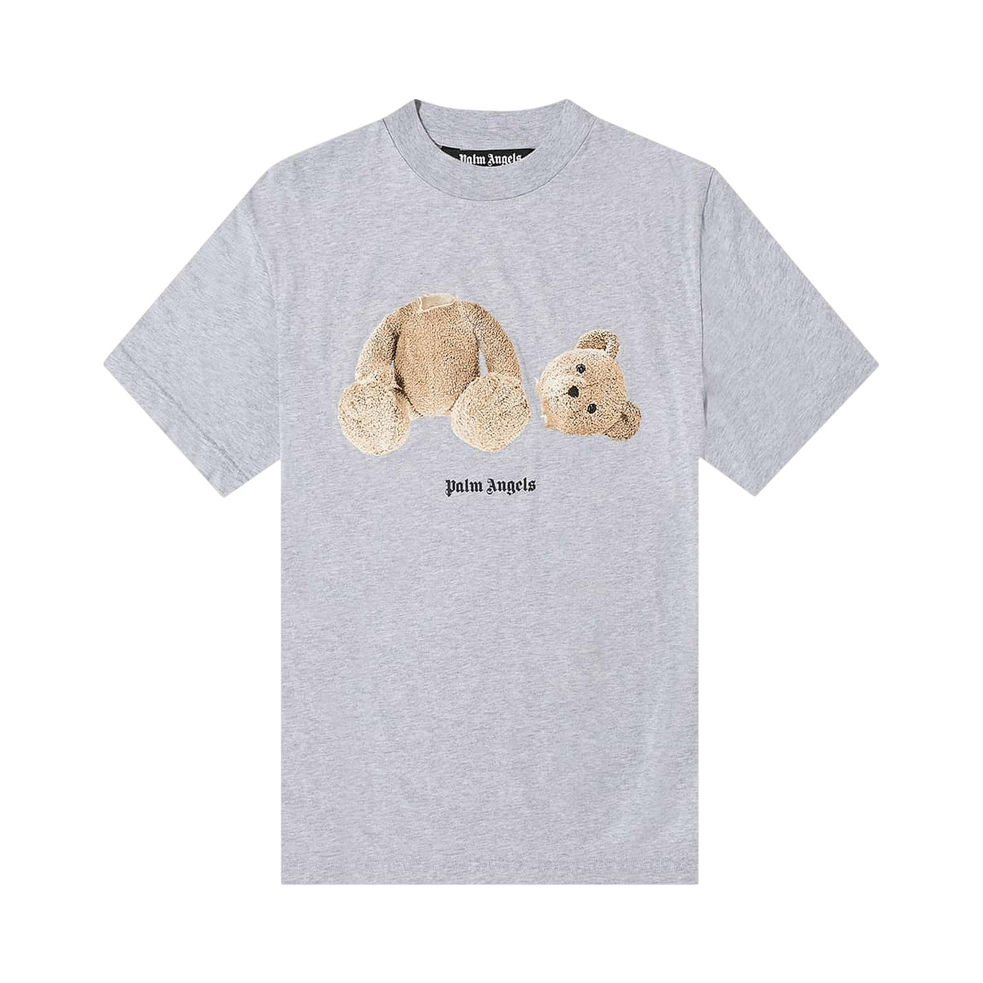Palm Angels Pa Bear Classic Tee 'Melange Grey/Brown'