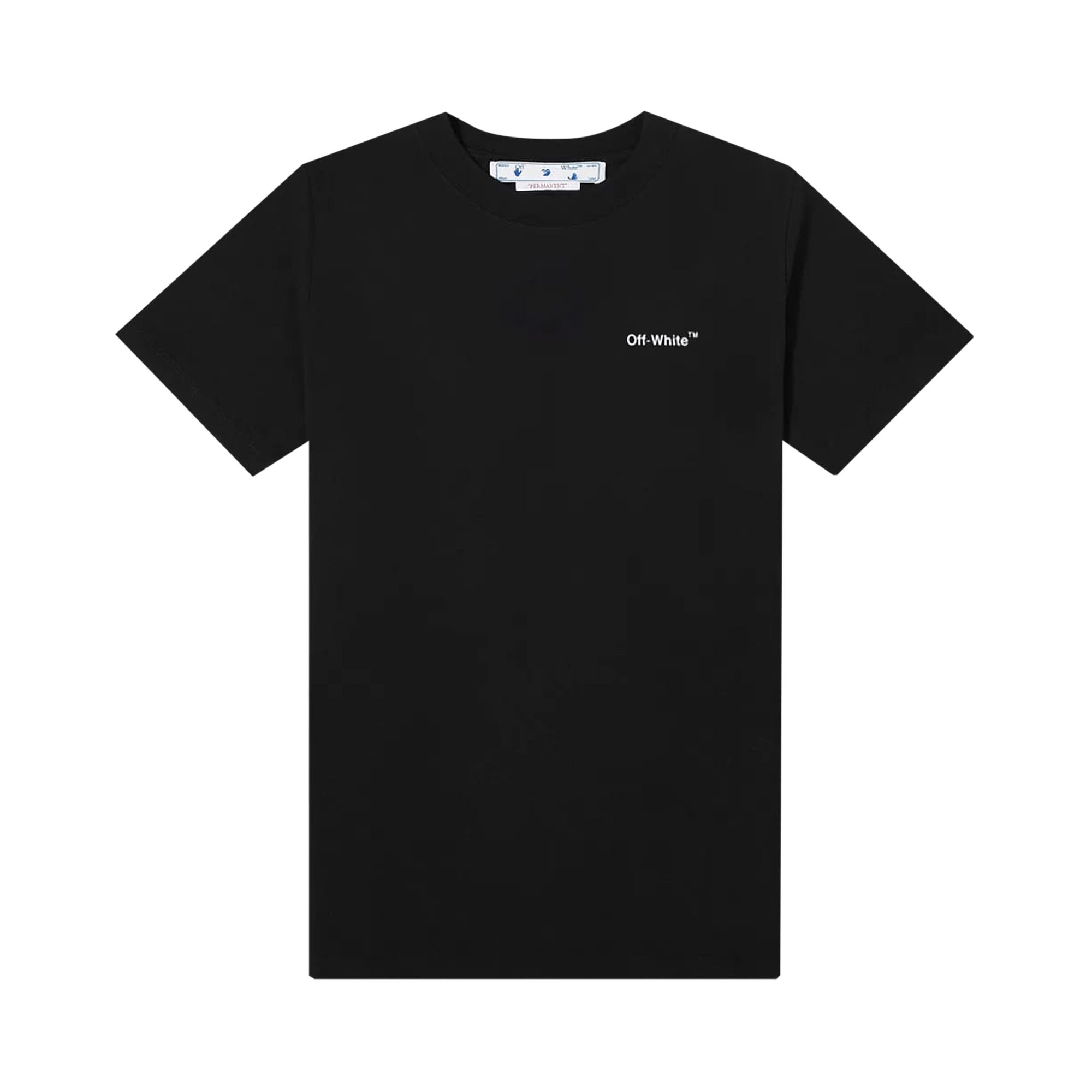 Off-White Wave Diag Slim Tee 'Black/White'