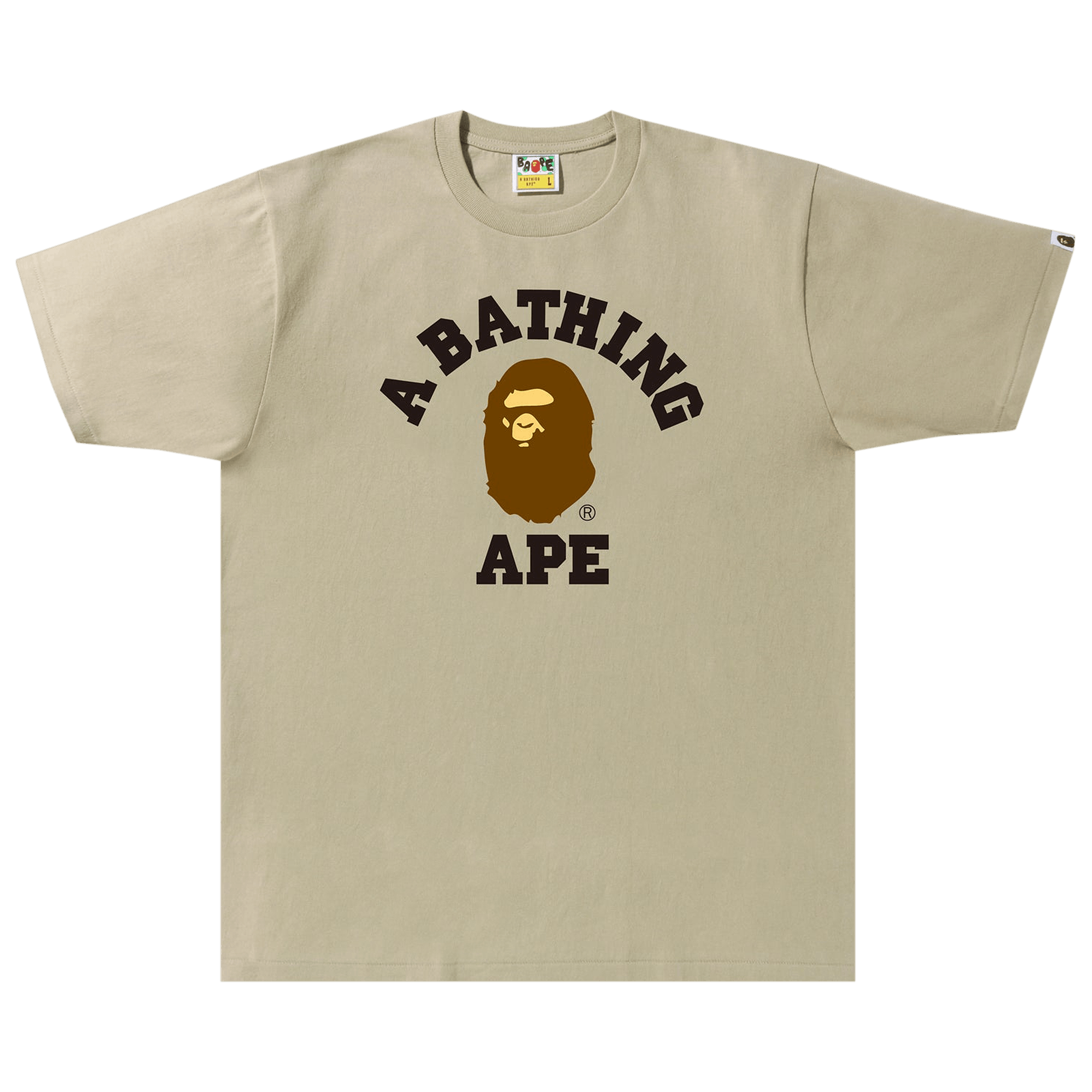 BAPE College Tee 'Beige'