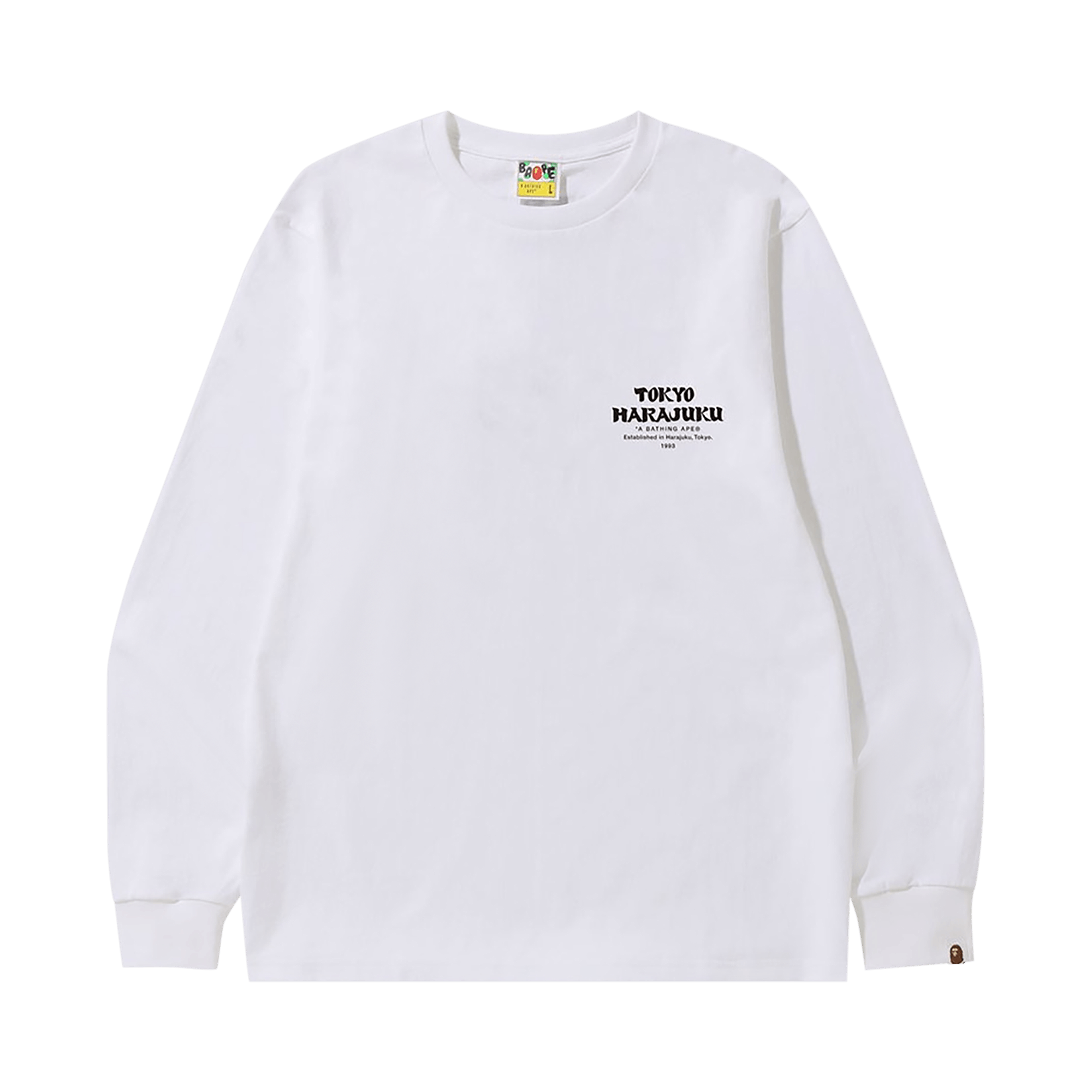 BAPE Japan Culture Daruma Long-Sleeve Tee 'White'