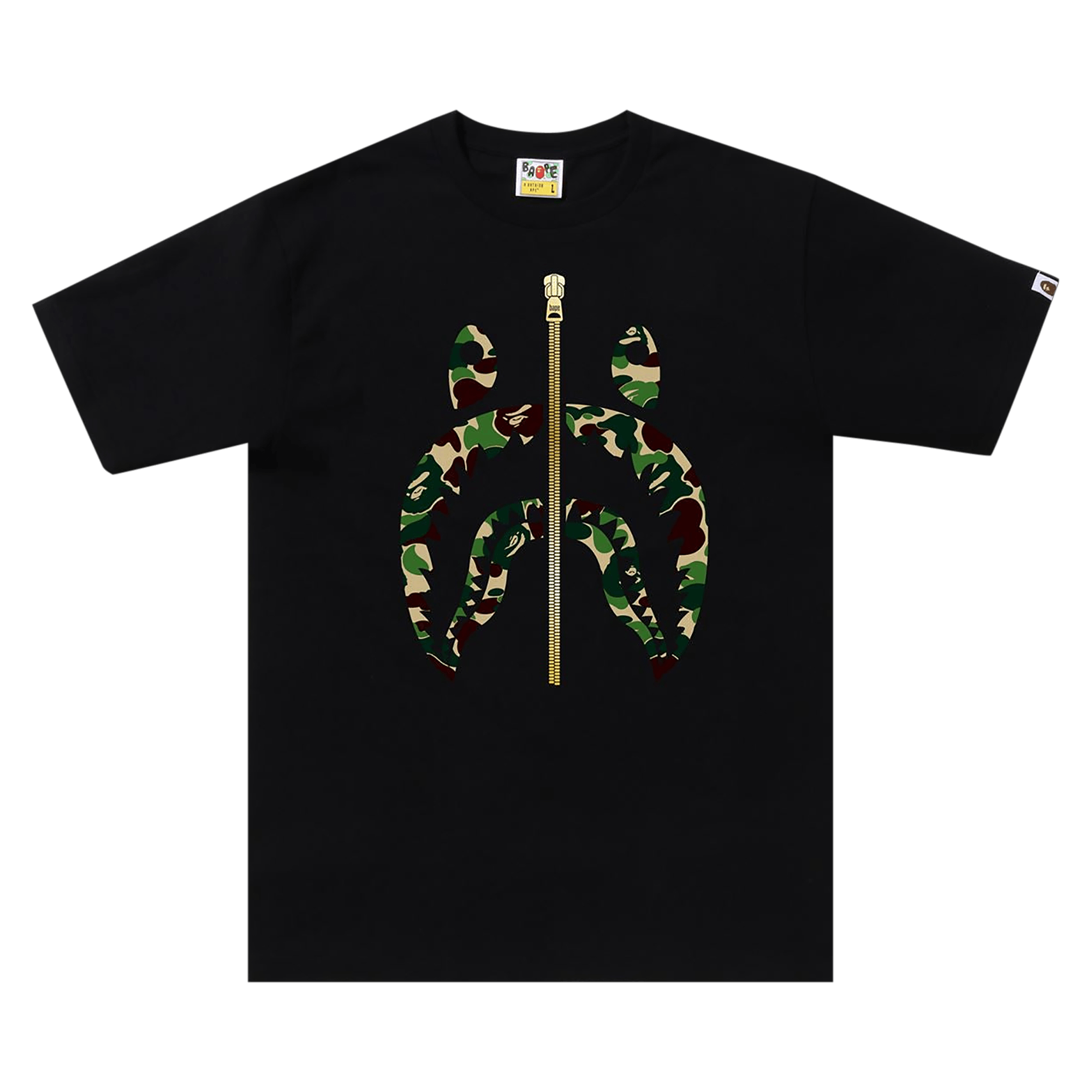 BAPE ABC Camo Shark Tee 'Black/Green'