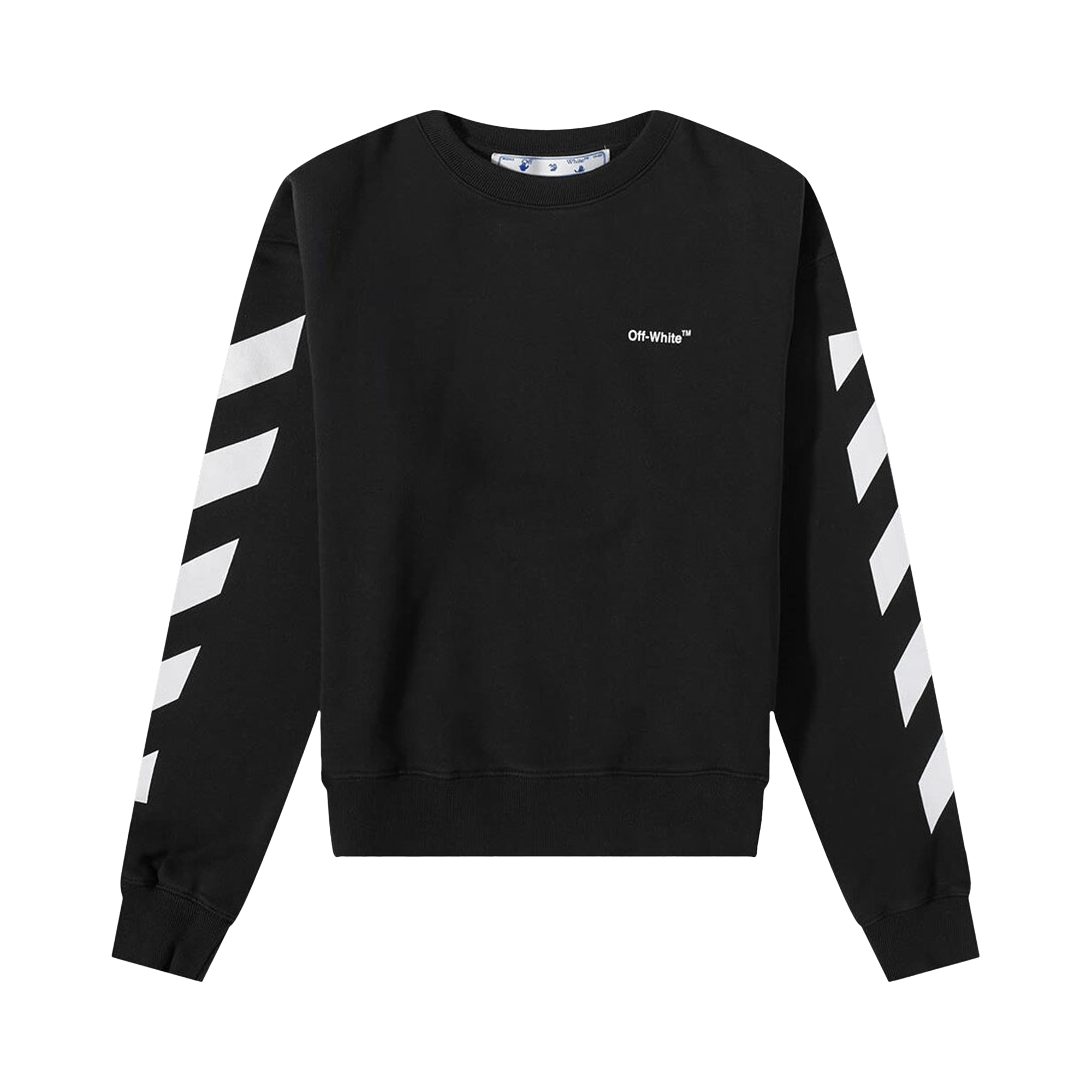 Off-White Diagonal Helvetica Oversized Swetshirt 'Black'
