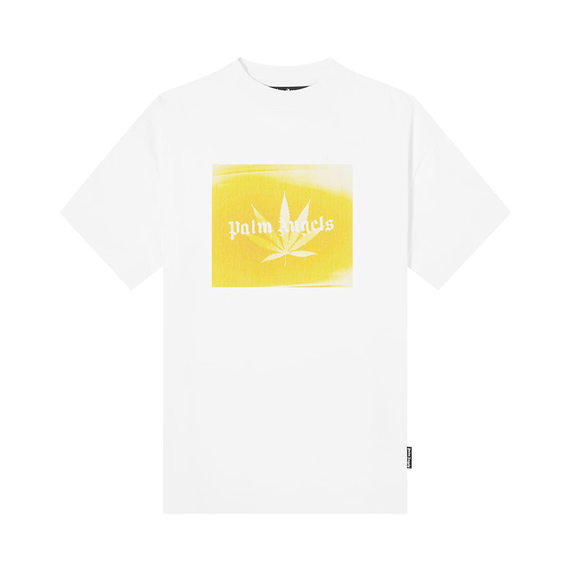Palm Angels Leaf Logo Print T-Shirt 'White'