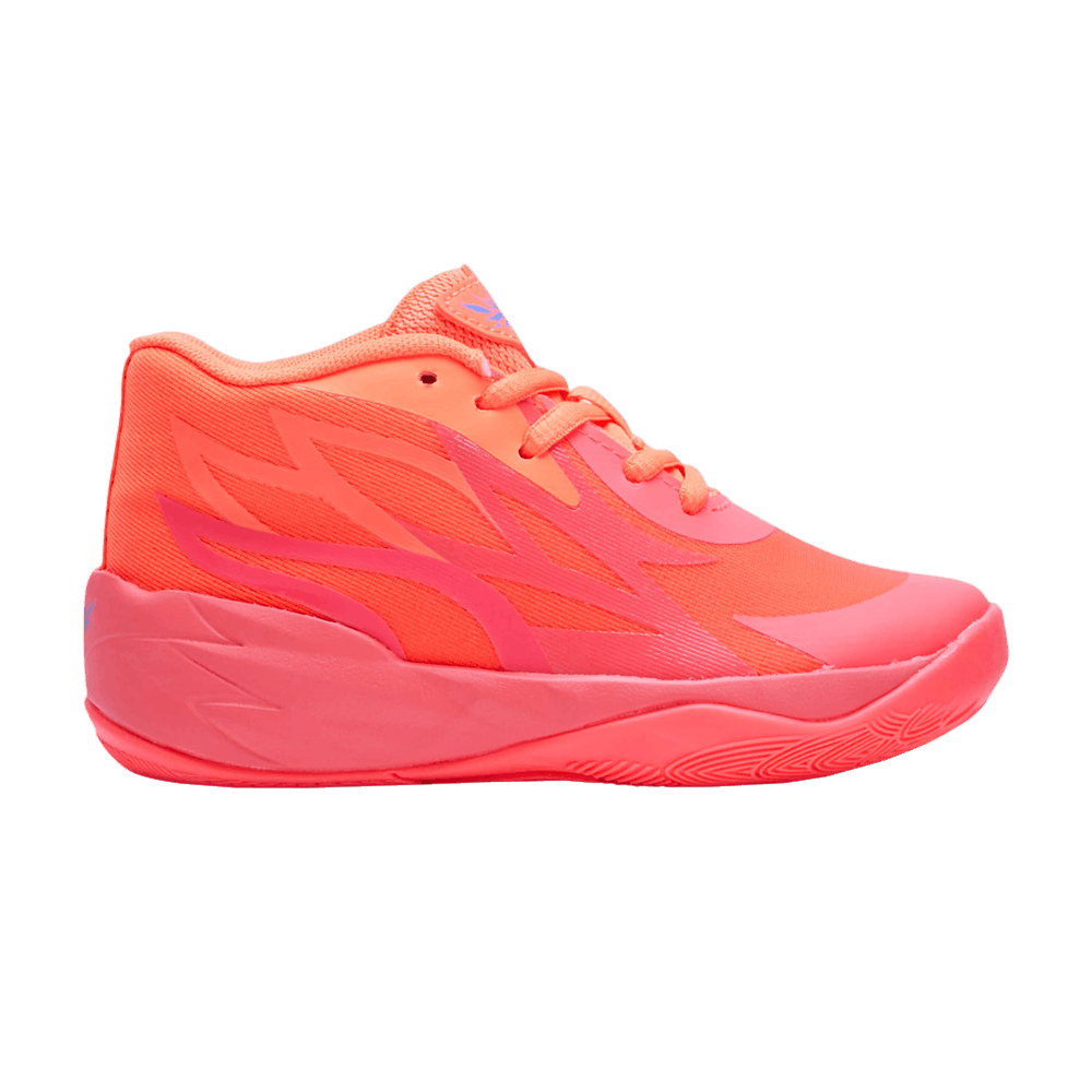 Pre-owned Puma Mb.02 Little Kid 'supernova' In Orange