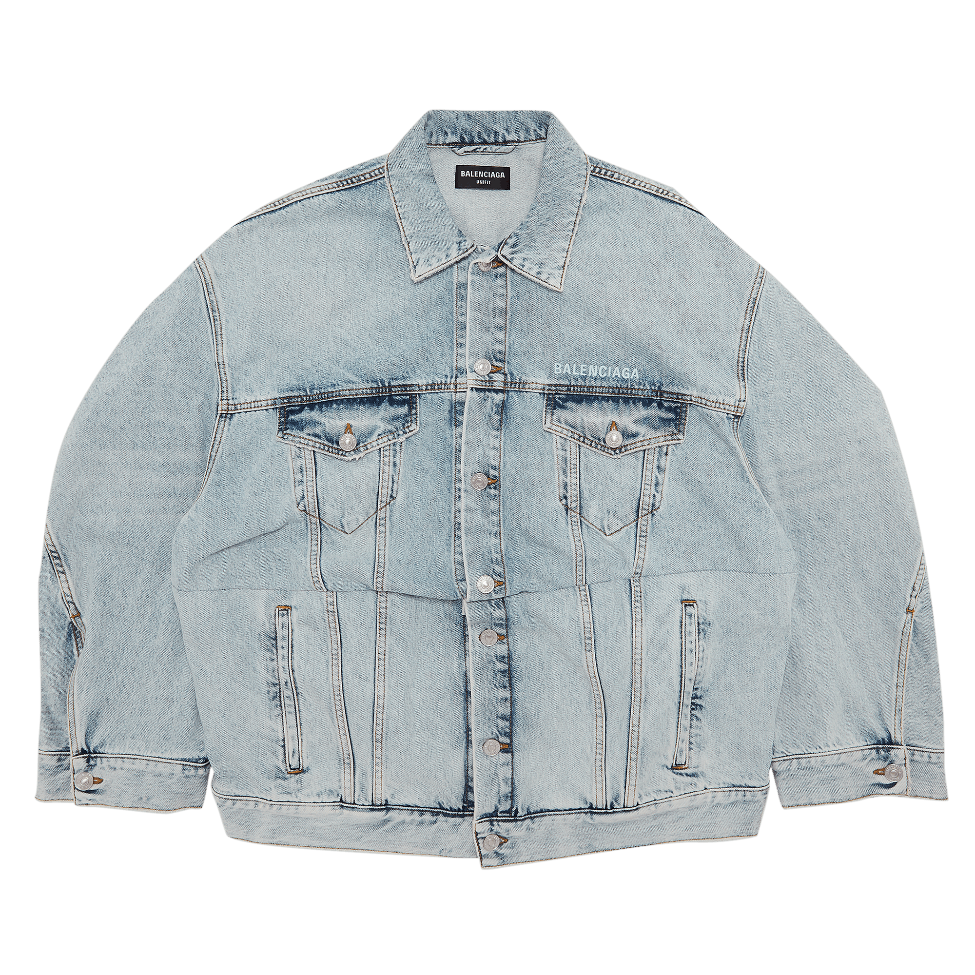 Balenciaga Twisted Sleeve Jacket 'Blue Skies'