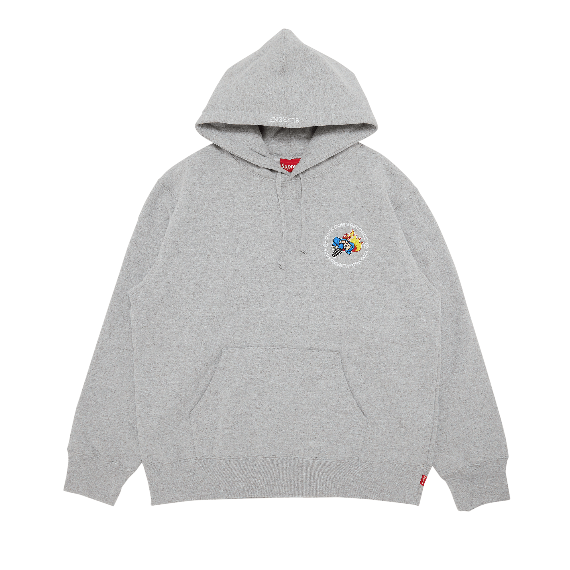 Supreme x Duck Down Records Hooded Sweatshirt 'Heather Grey'