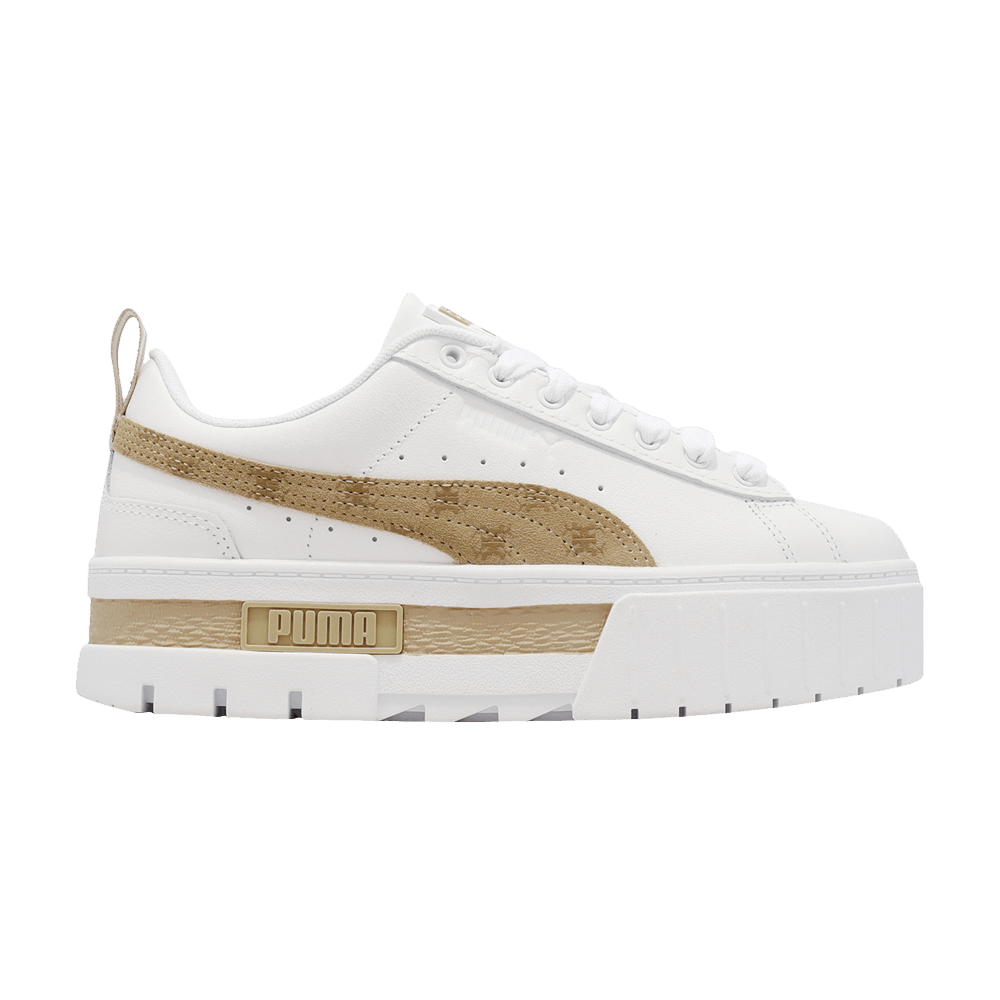 Pre-owned Puma Wmns Mayze T7 'white Brown'