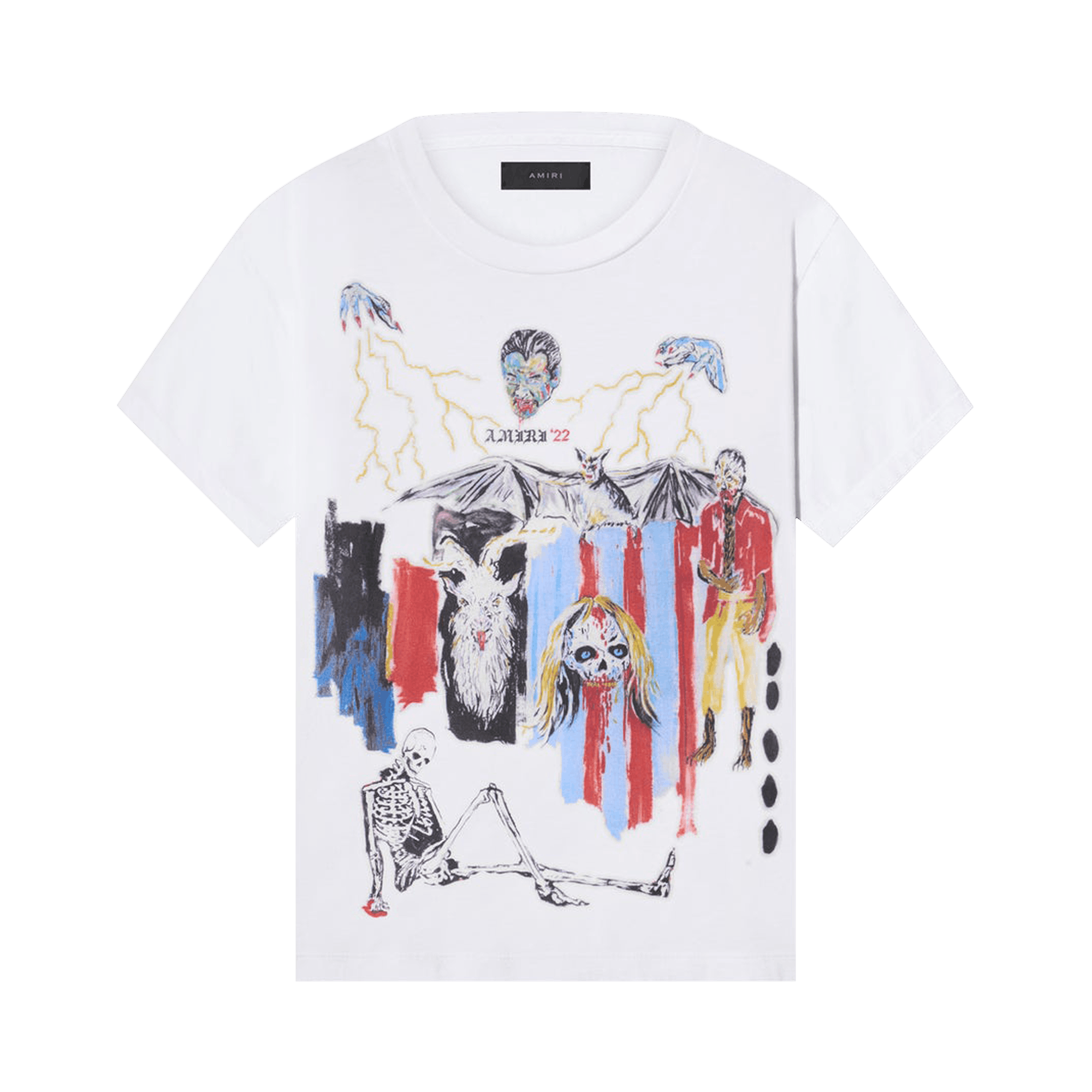 Pre-owned Amiri X Wes Lang Blood 38 Tee 'white'