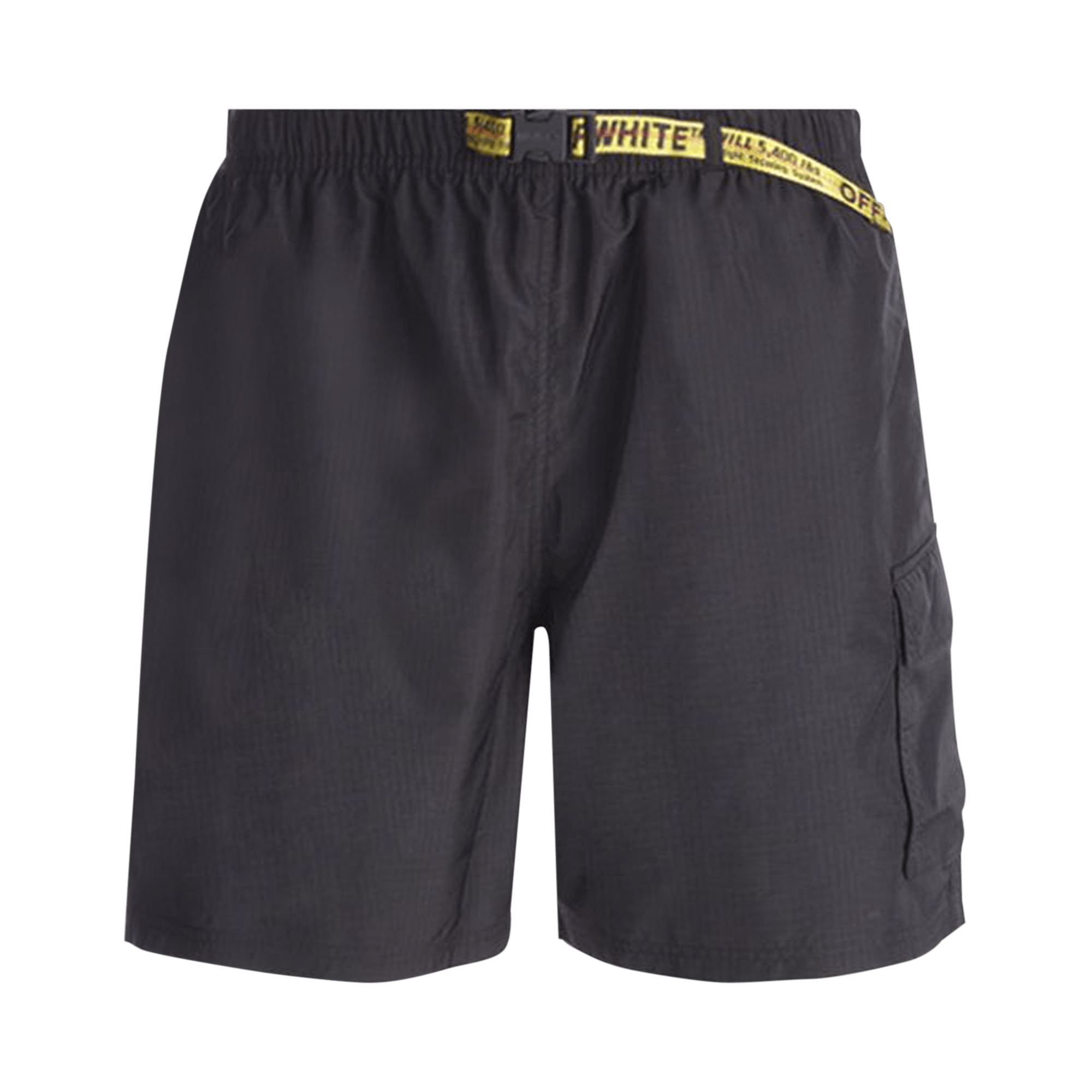 Pre-owned Off-white Industrial Strap Swim Shorts 'black'