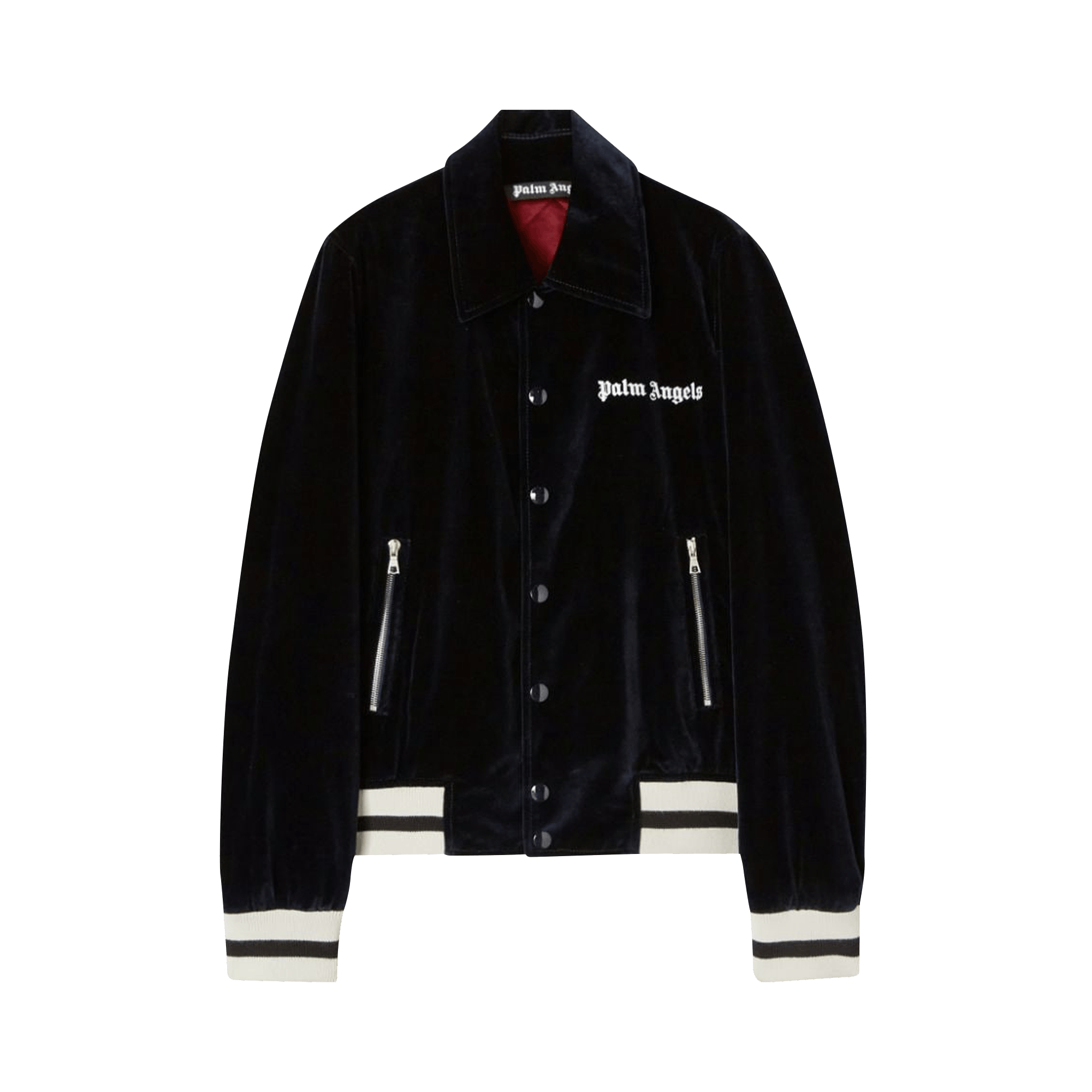 Palm Angels Sunday Baseball Jacket 'Indigo/Off White'