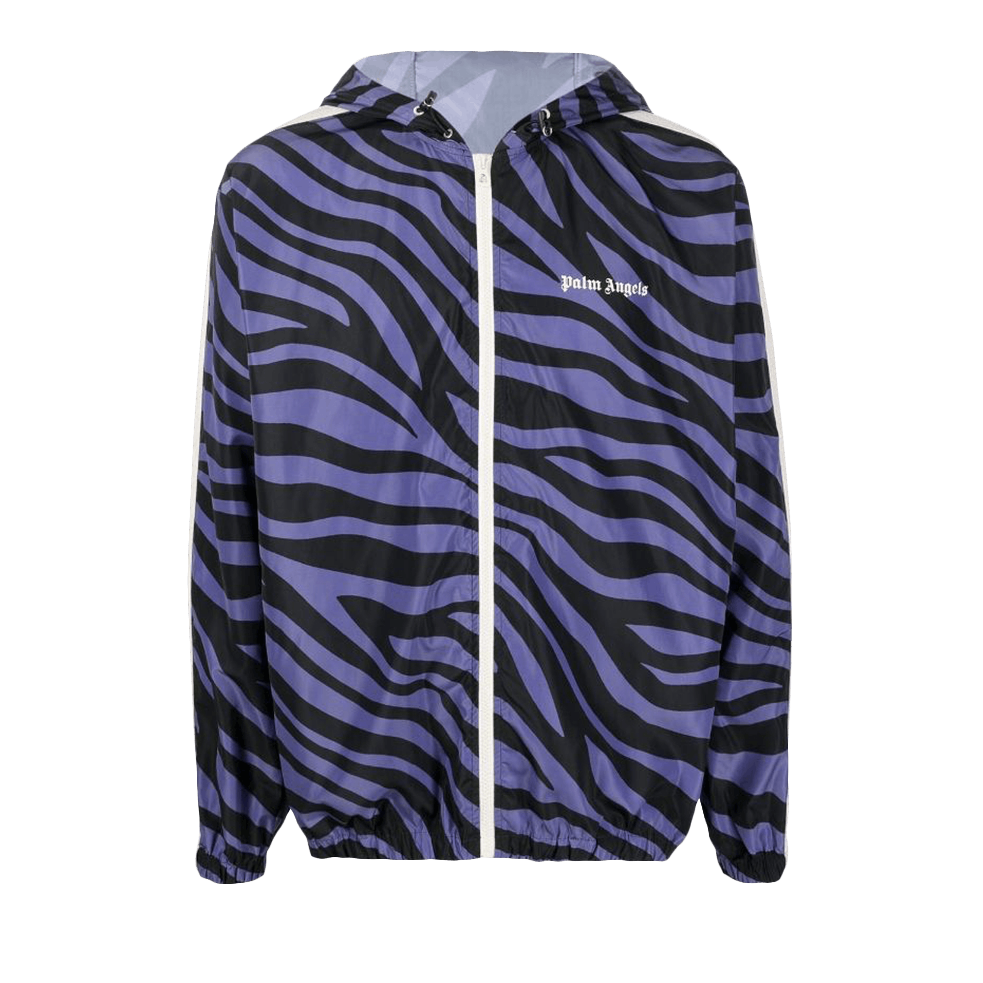 Palm Angels Zebra Print Windbreaker 'Purple/Black'