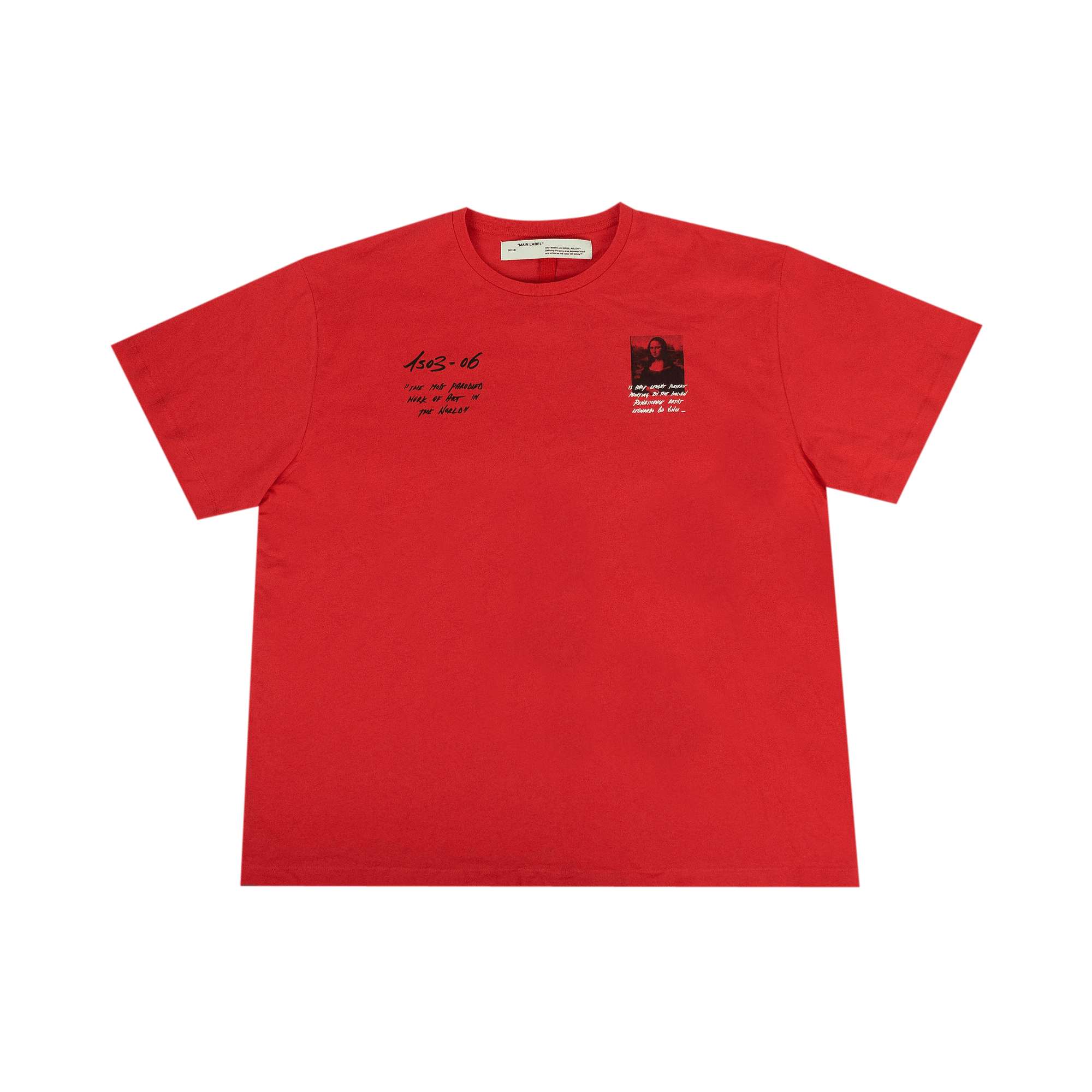 Off-White Mona Lisa Oversized T-Shirt 'Red'