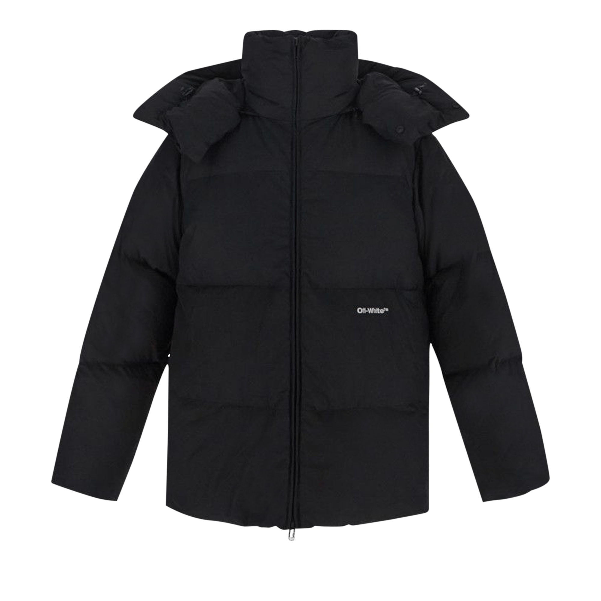 Off-White Bounce Hooded Down Puffer 'Black/White'