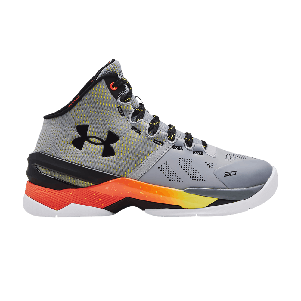 Pre-owned Under Armour Curry 2 Retro Gs 'iron Sharpens Iron' 2022 In Grey