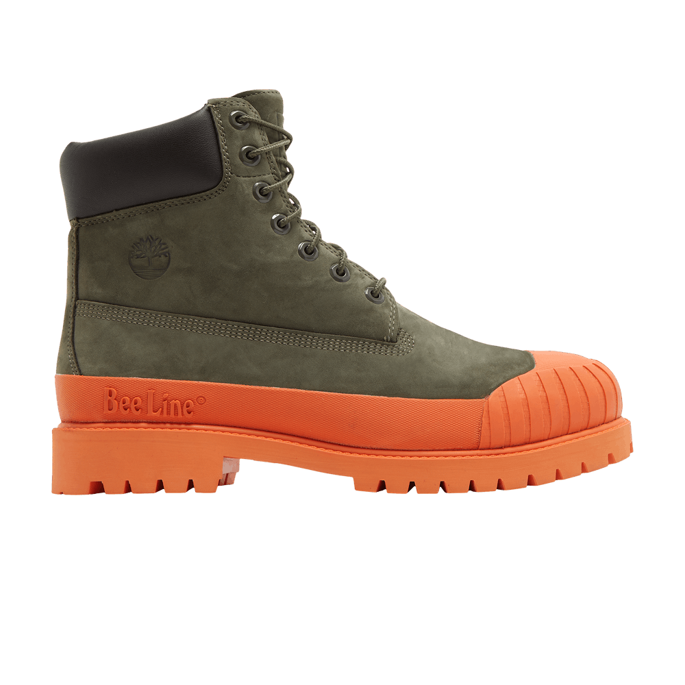 Bee Line x Timberland 6 Inch Premium Ruuber Toe Boot 'Dark Green Orange'