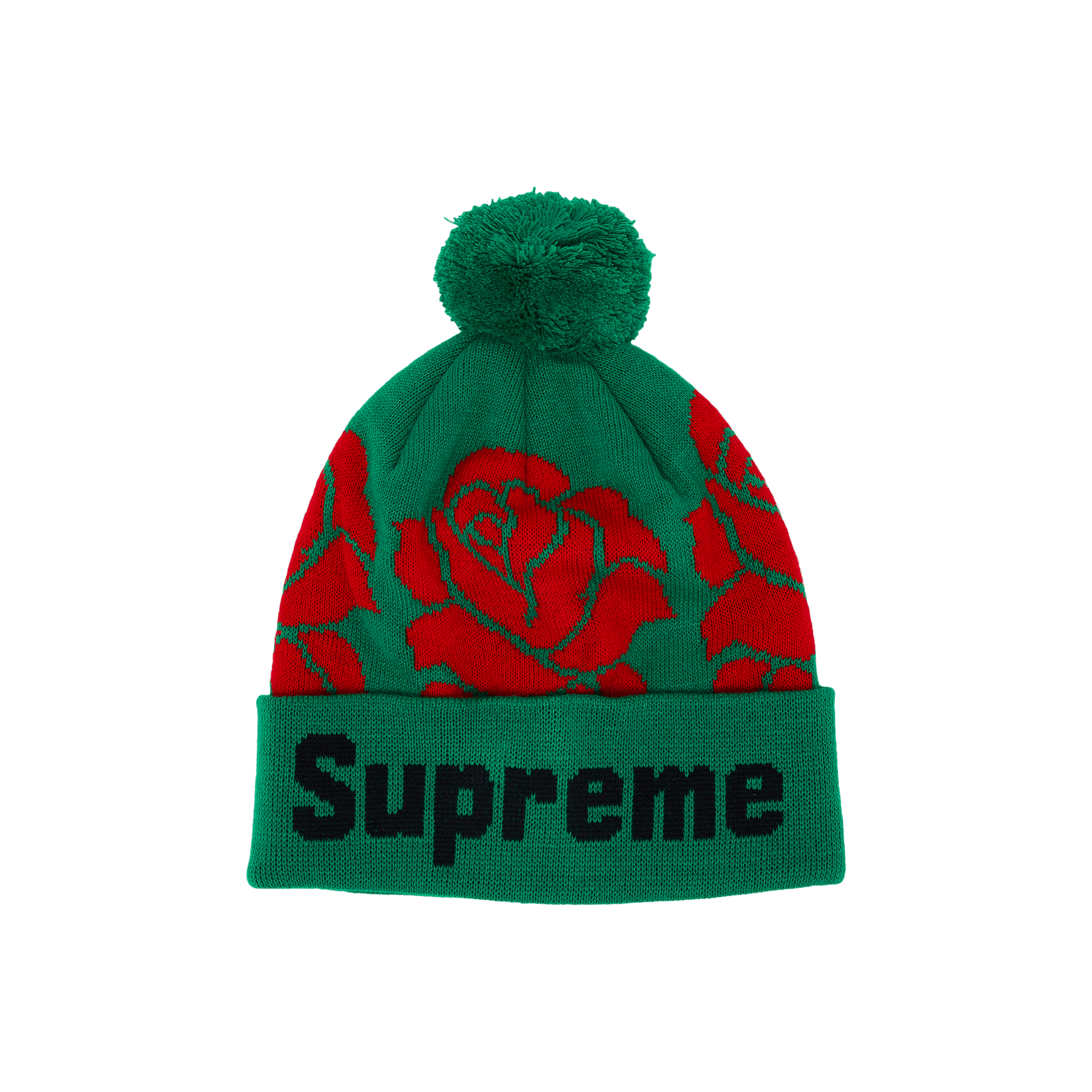 Pre-owned Supreme Rose Beanie 'green'