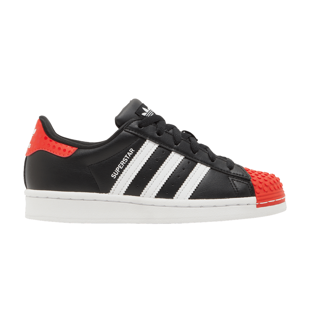 LEGO x adidas Superstar Big Kid 'Core Black Red'