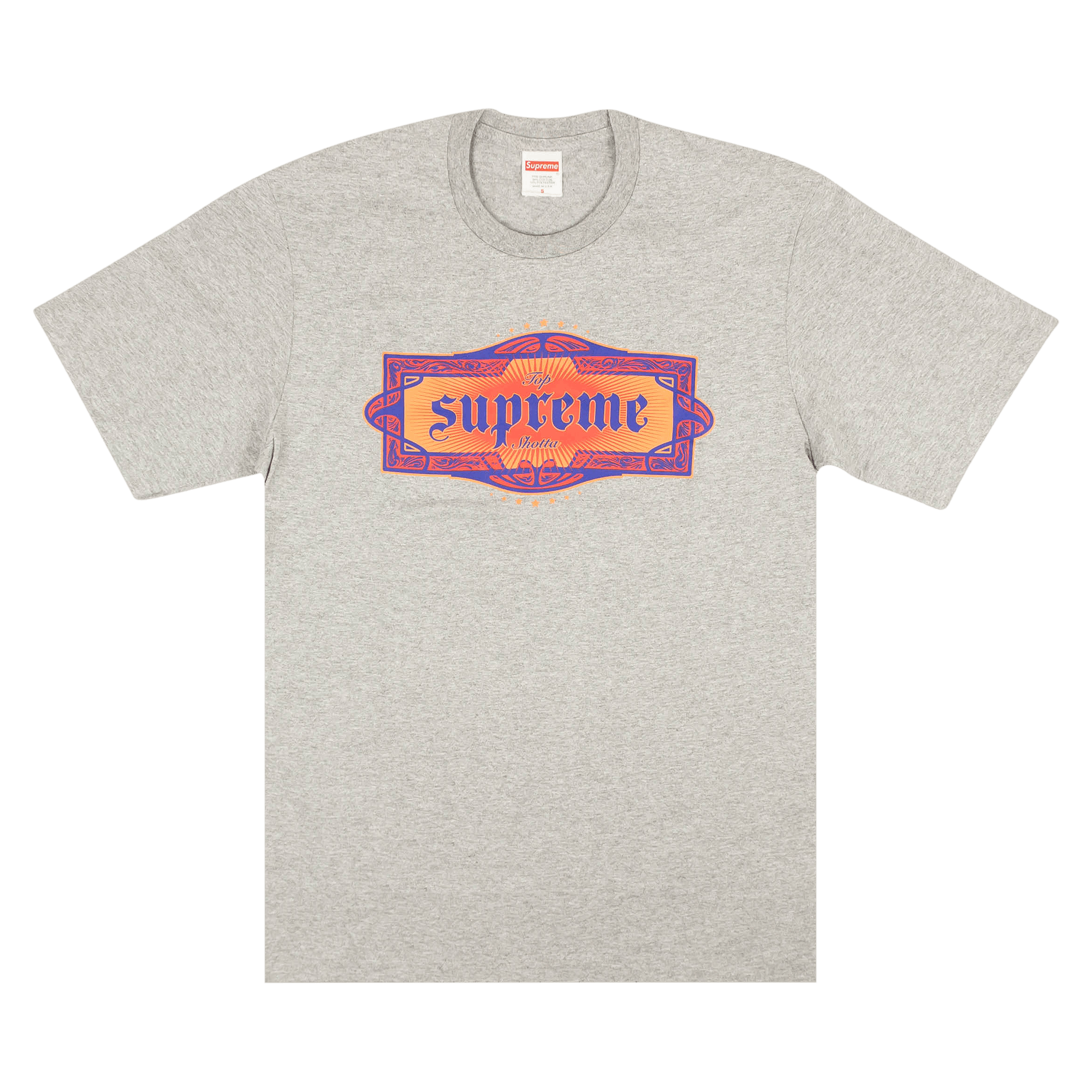Supreme Top Shotta Tee 'Heather Grey'