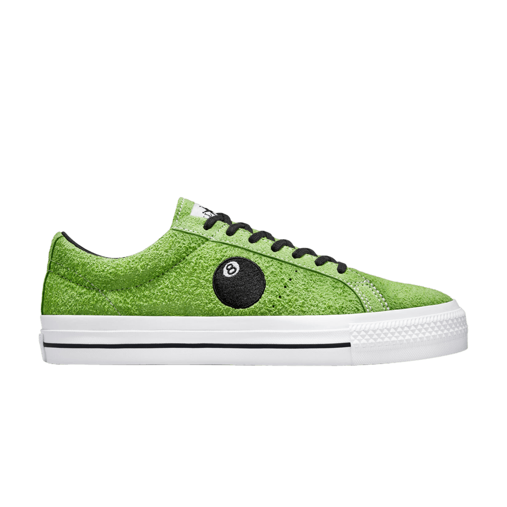 Pre-owned Converse Stussy X One Star Pro Low '8 Ball' In Green