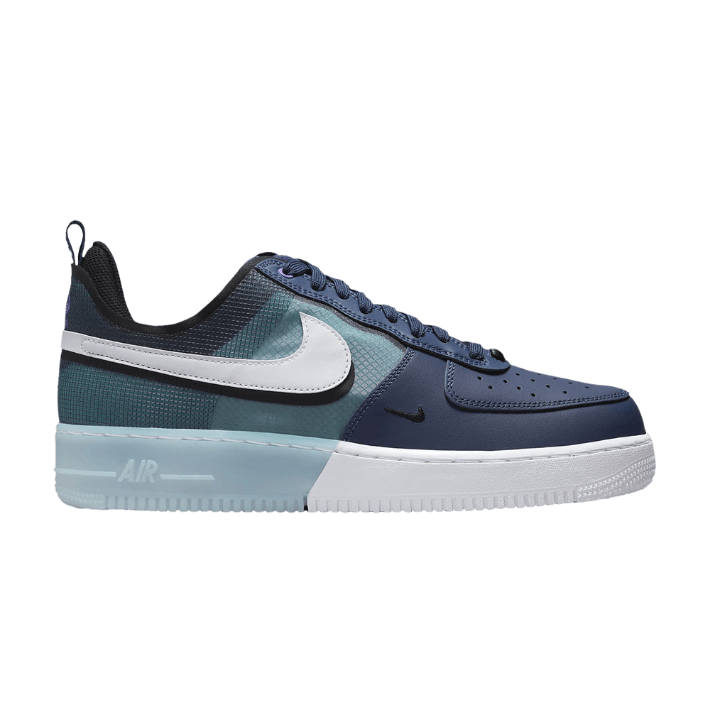 Pre-owned Nike Air Force 1 React 'midnight Navy Teal' In Blue