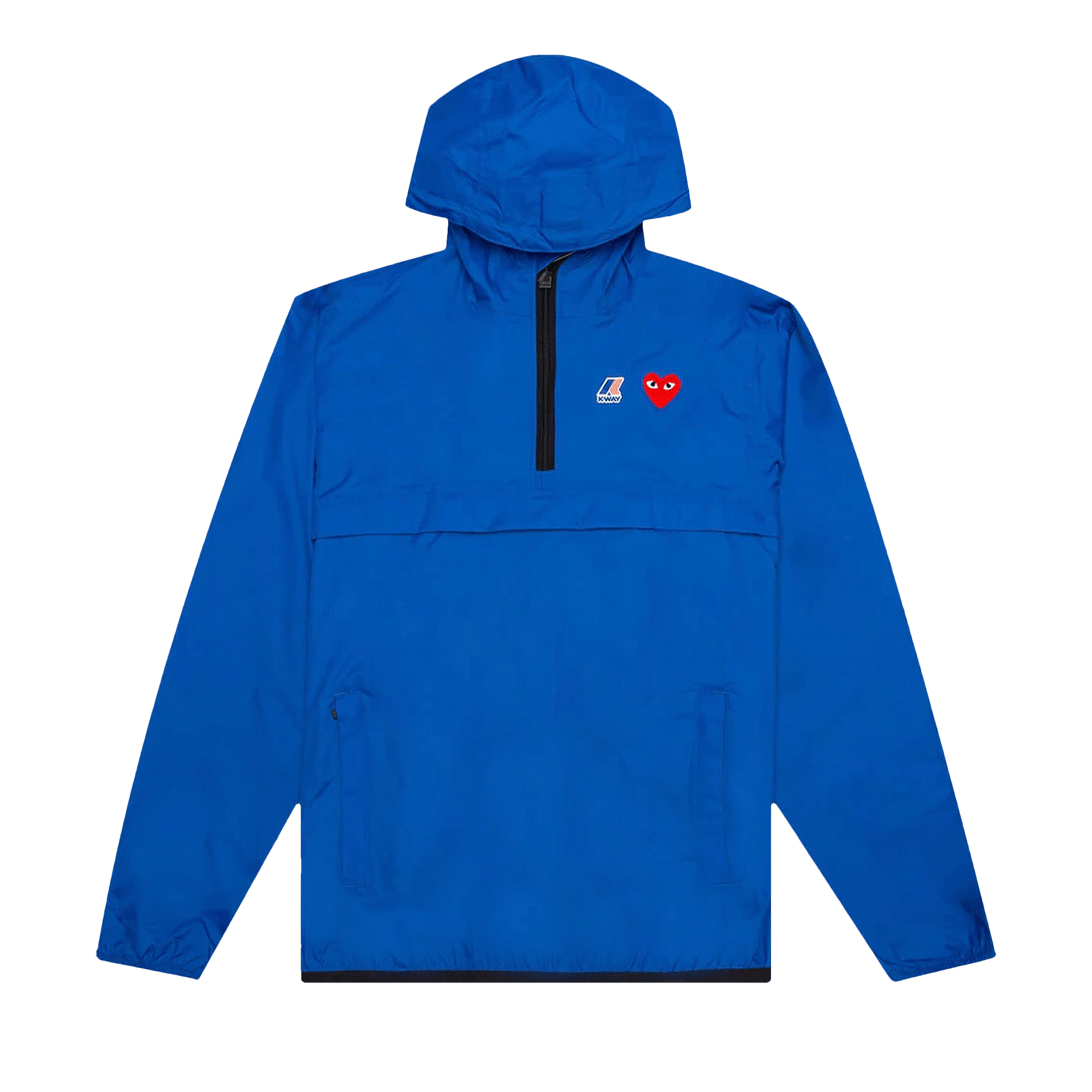 Comme des Garçons PLAY x K Way Half Zip Jacket 'Blue'