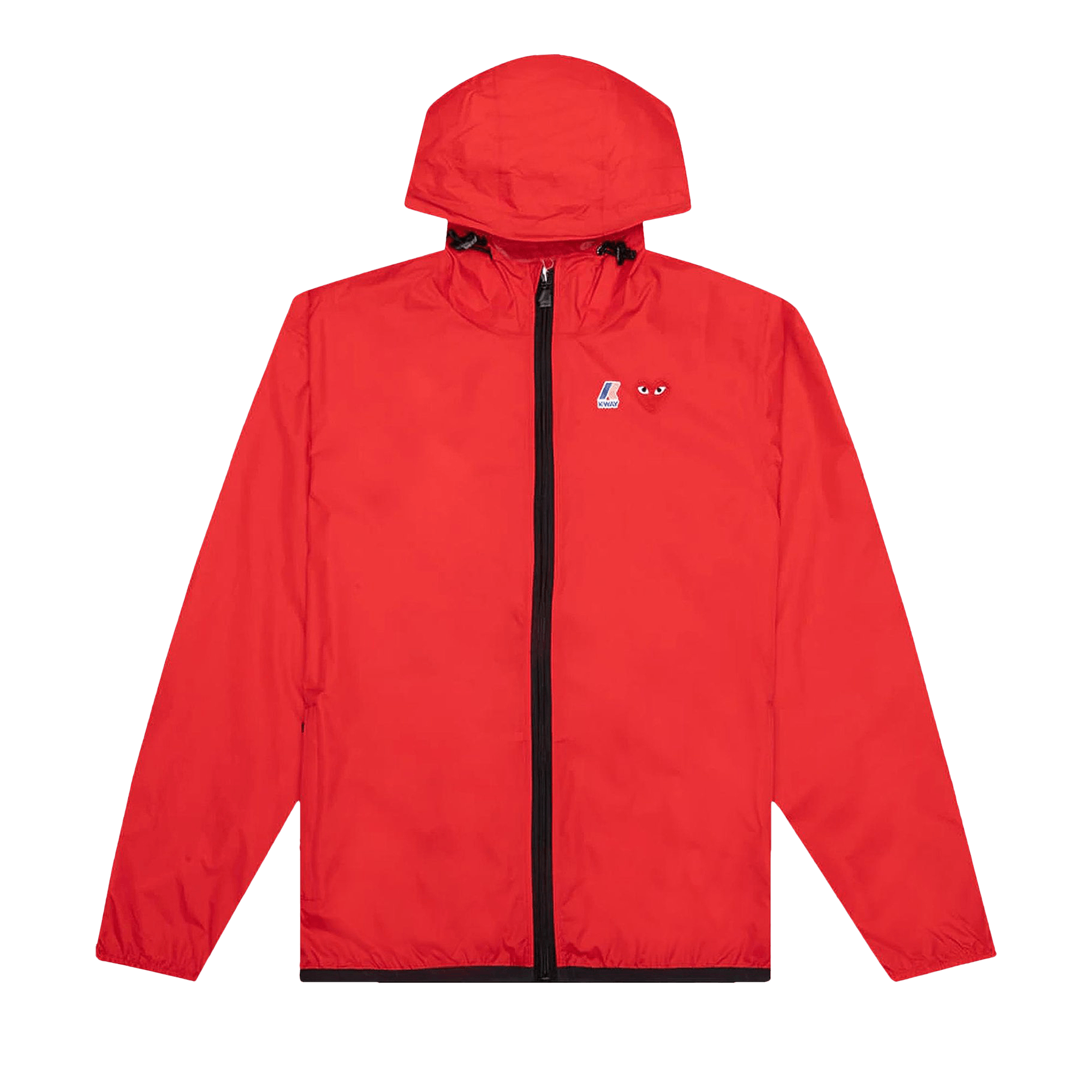 Comme des Garçons PLAY x K Way Full Zip Jacket 'Red'