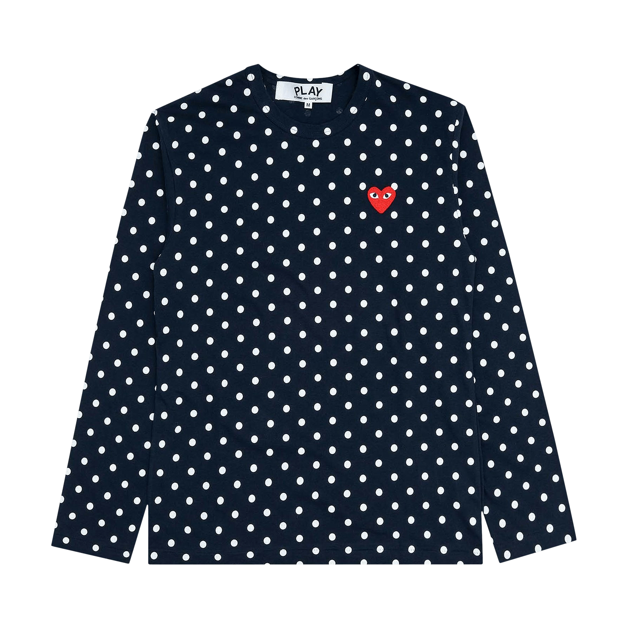 Comme des Garçons PLAY Polka Dot Long-Sleeve T-Shirt 'Navy'