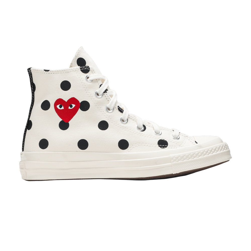 Chuck Taylor All-Star 70 Hi Comme des Garcons PLAY Polka Dot White