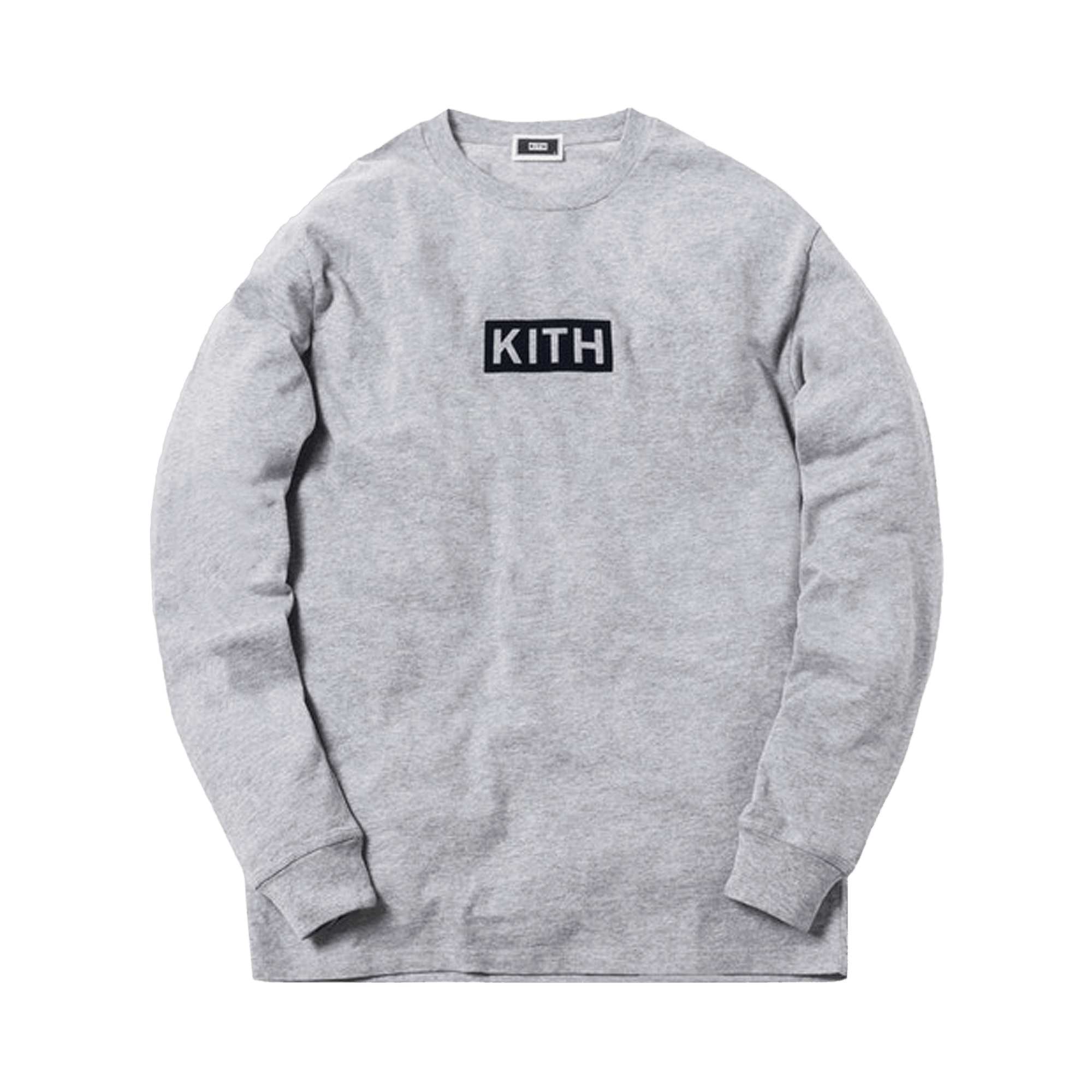 Kith Classic Logo Long-Sleeve T-Shirt 'Heather Grey'