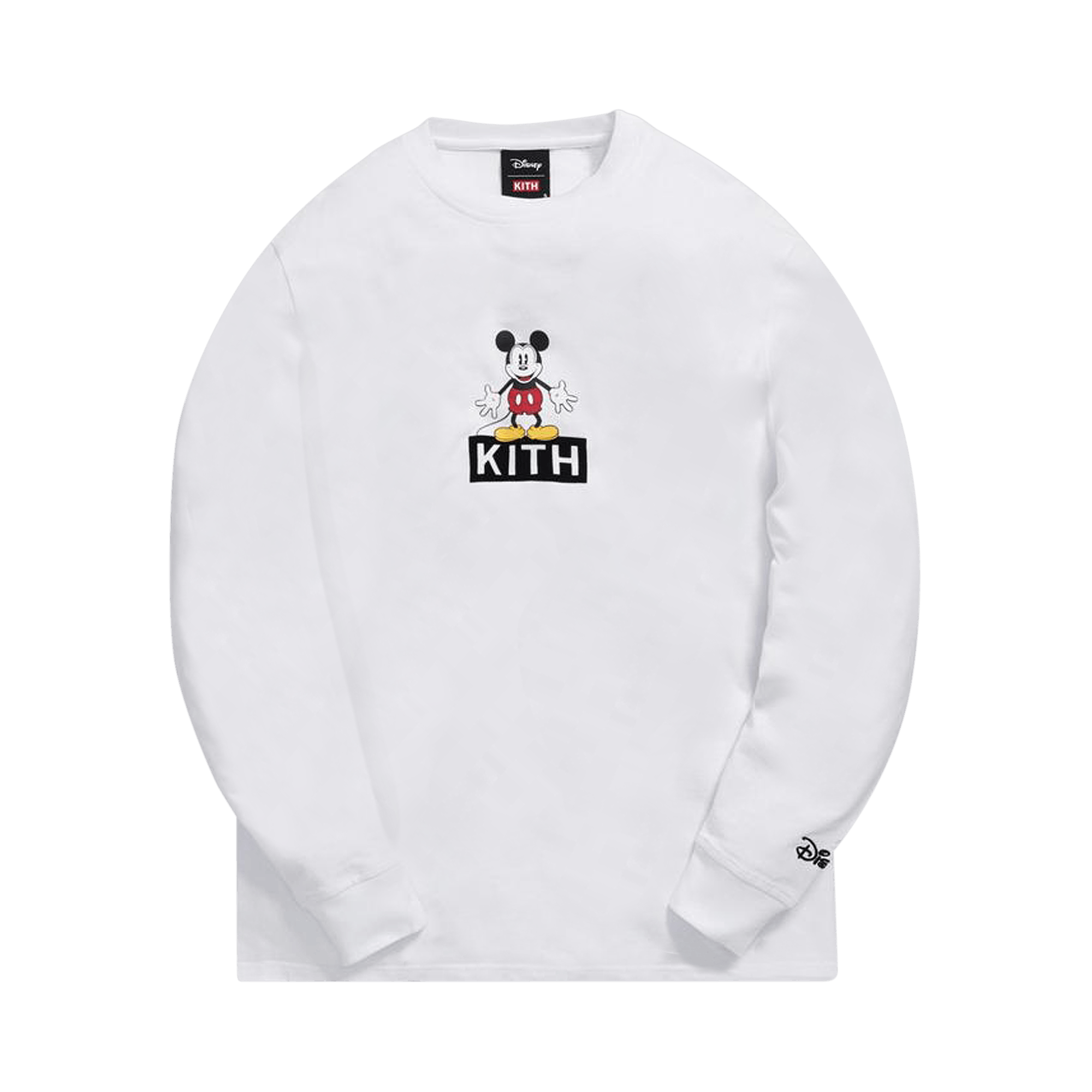 Kith x Disney 30s Mickey Standing Classic Logo Long-Sleeve T-Shirt 'White'
