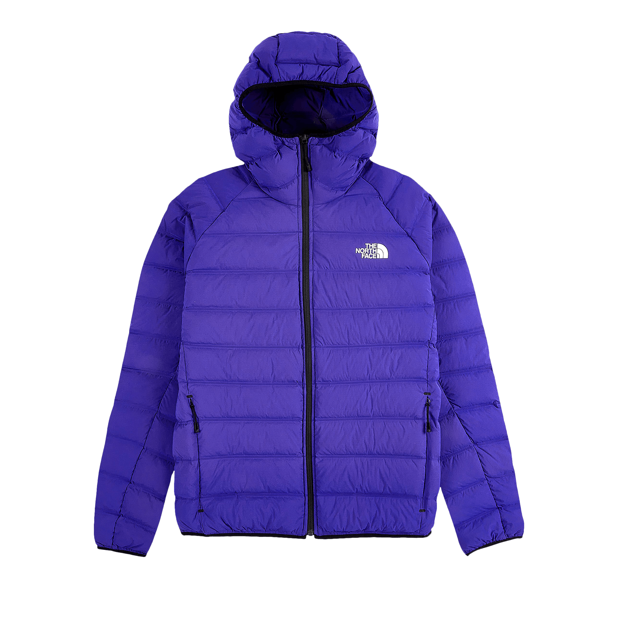 Pre-owned The North Face Down Hooded Jacket 'lapis Blue'
