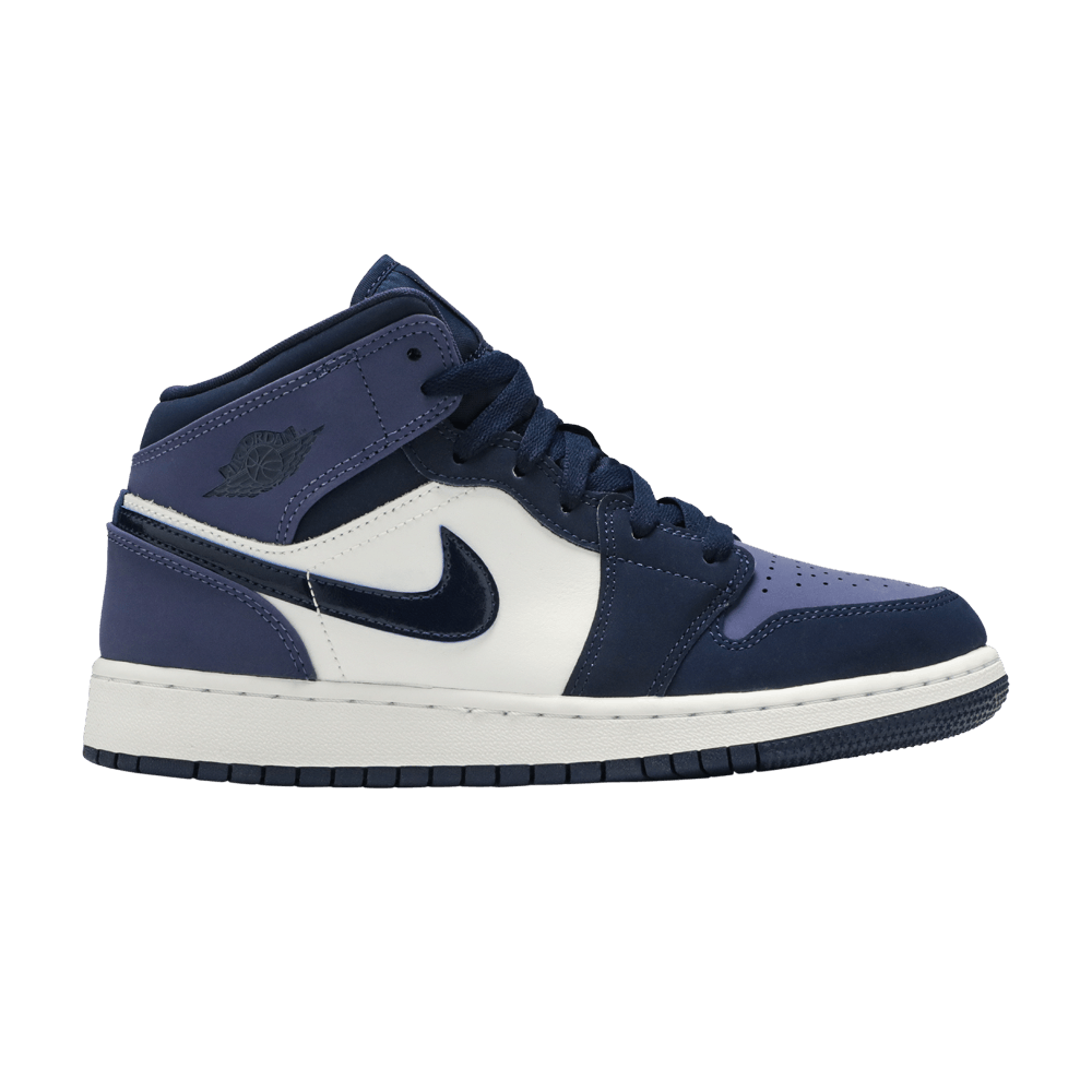 Pre-owned Air Jordan 1 Mid Gs 'sanded Purple'
